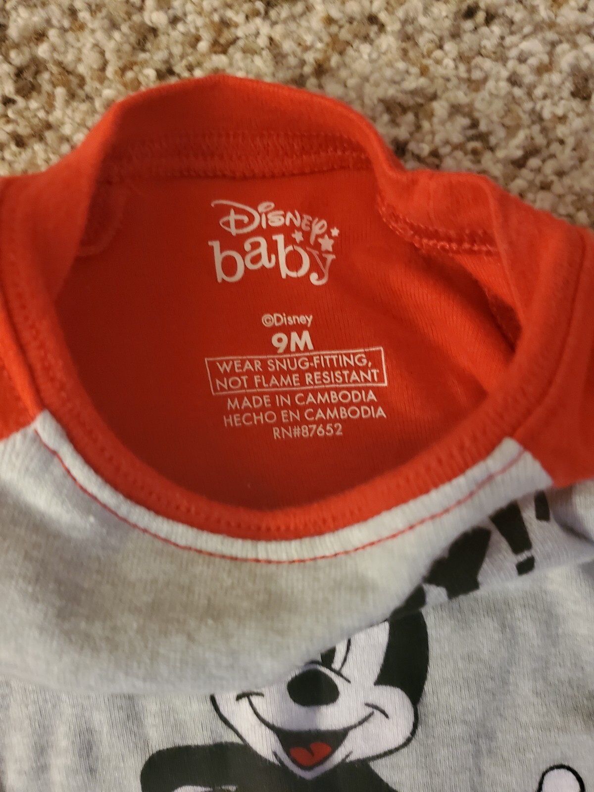 Disney’s 9M Boys Mickey Mouse “Oh Boy” Shirt & Boy’s 9M Cherokee Tan Khaki Pants