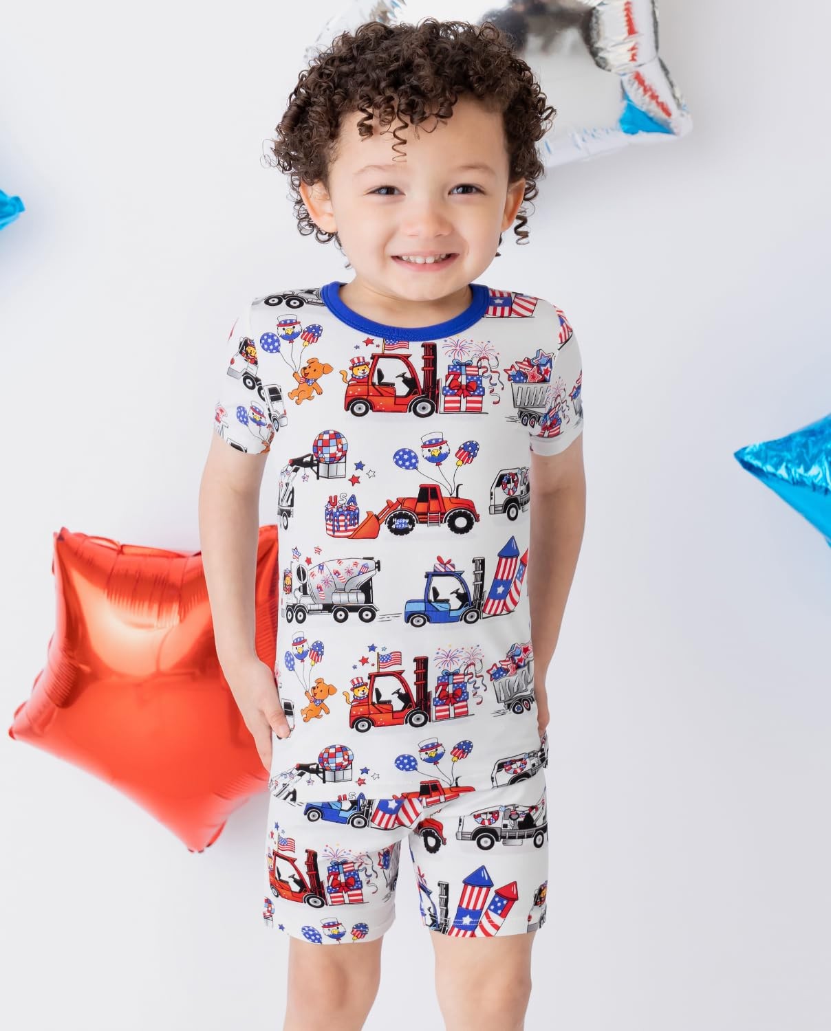 Bamboo Viscose Toddler Pajamas Boys Girls Kids Baby Cool Short Summer 4th of …
