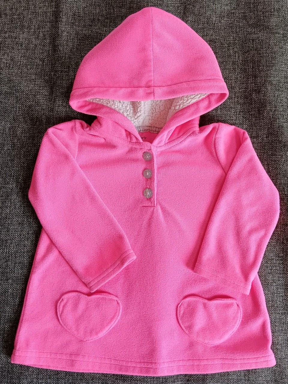 sweater 18 months New Girls Carters hooded fleece Pink Baby