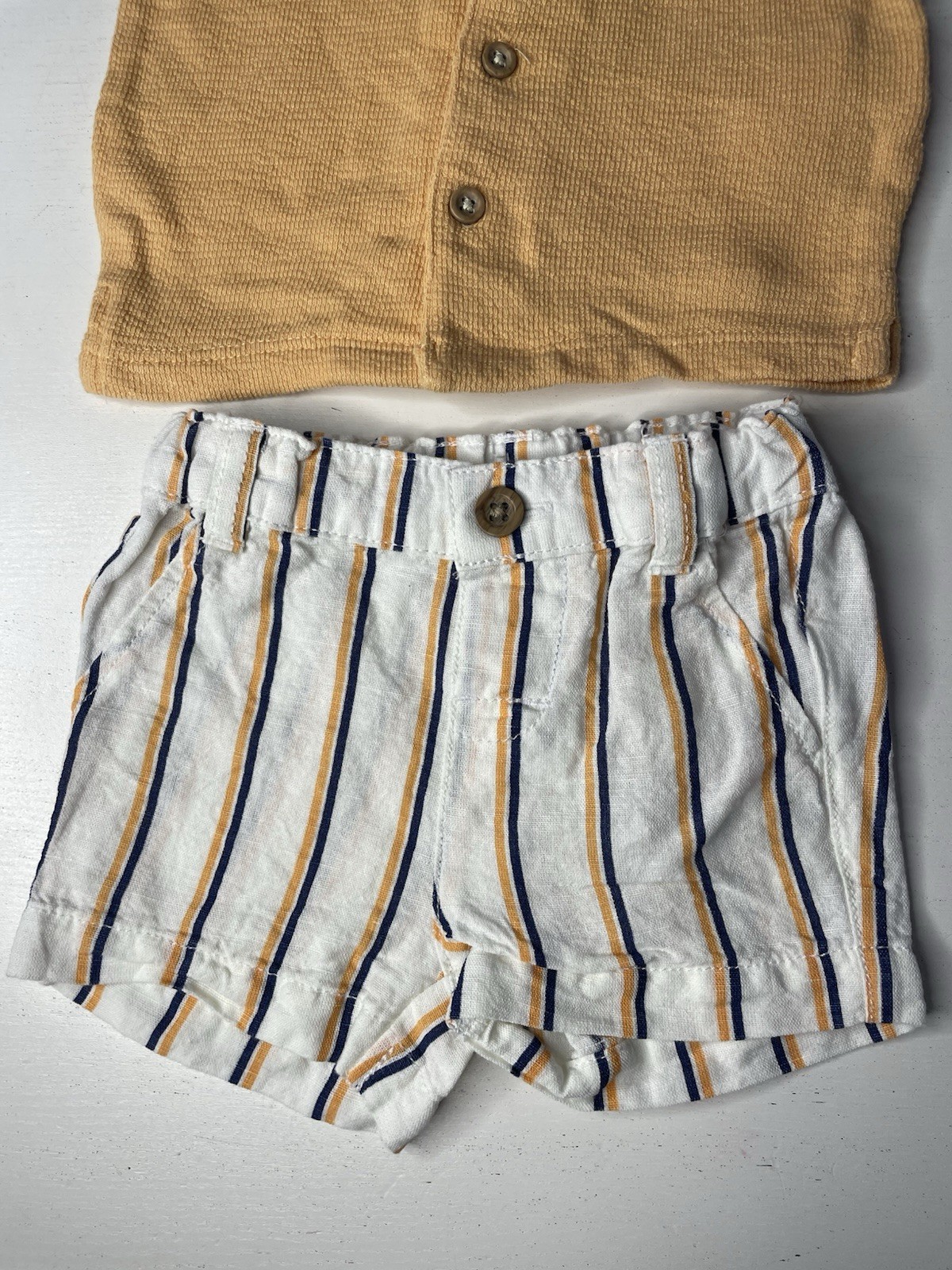 Boys 2 Piece Outfit T-Shirt and Shorts Stripes Matching Set 0-3 Months
