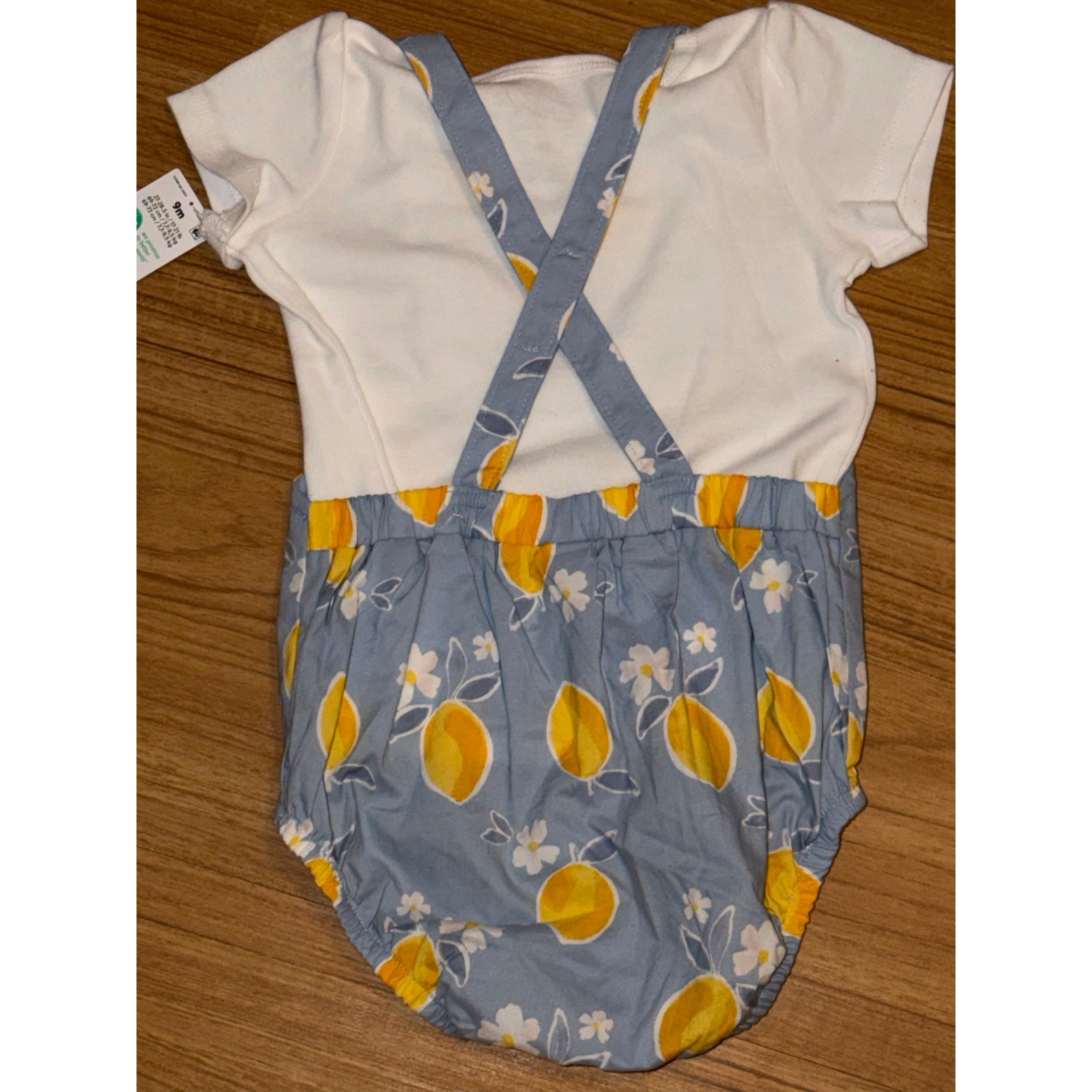 Carter’s 2 Piece Romper Set Infant Size 9 Months Lemons NWT