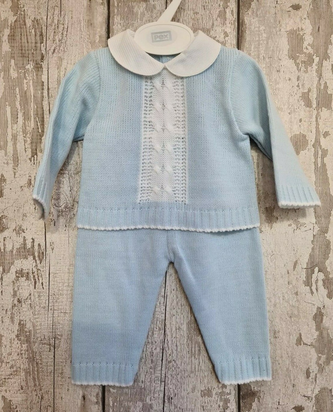 Baby Boy Spanish Style Knitted Trousers and Jumper Set / Outfit.