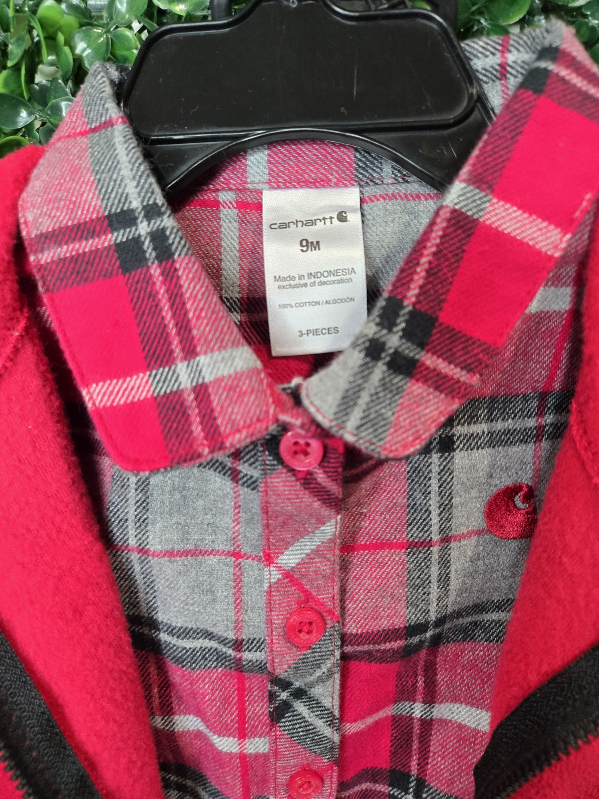Carhatt Toddler’s 3-Piece Hooded Vest Casual Outfit 24M