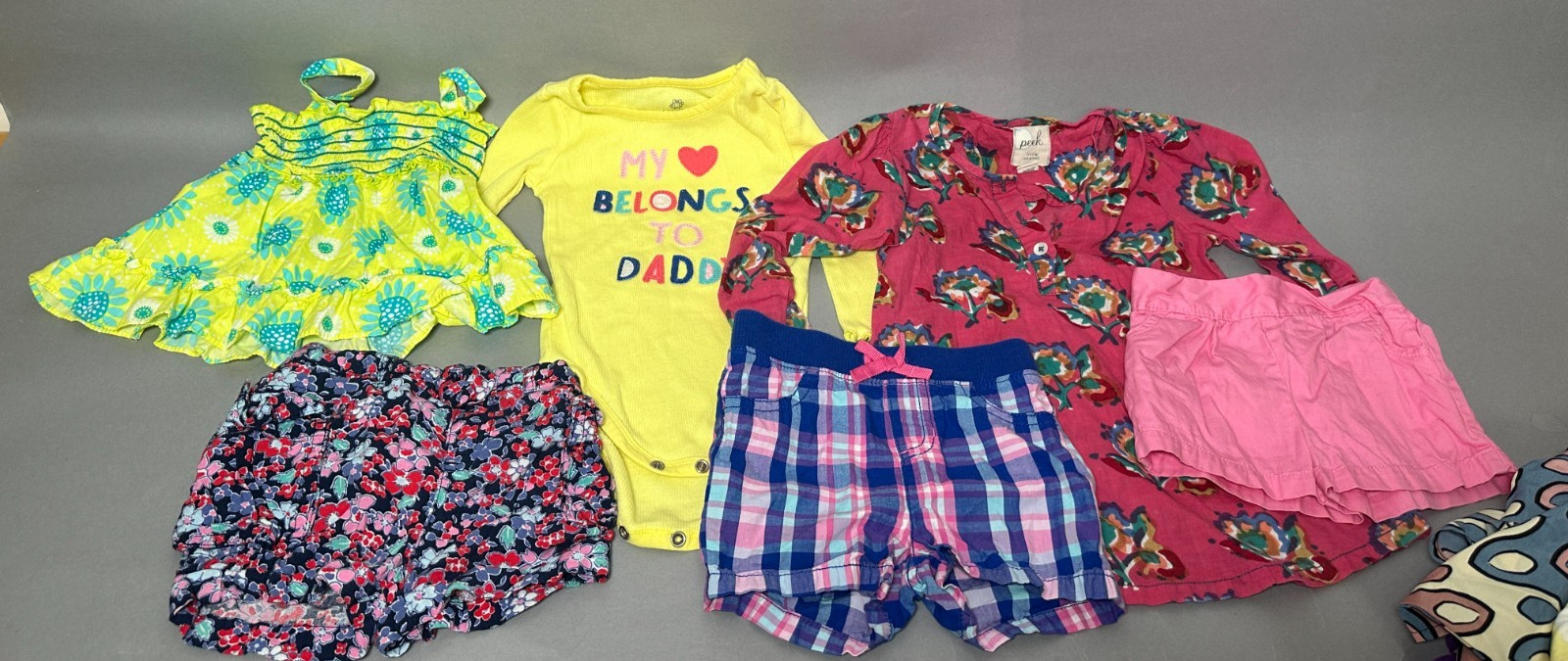 Large Lot 18 Adorable Girl Clothes/Outfits-Sizes 12 Months – Great Variety!