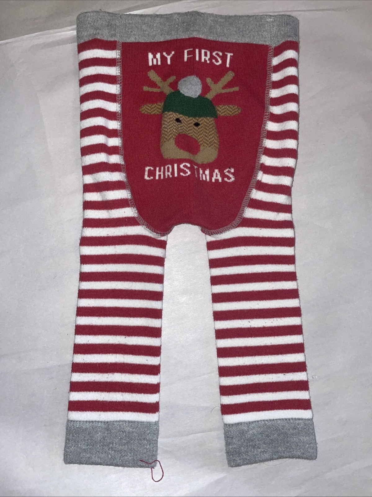 Baby Leggings Winter Christmas (My First) Reindeer 6-12 Months Mud pie