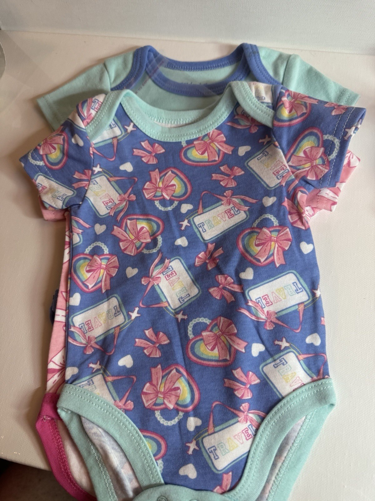 Midgets Baby Girl Rompers Set Of 3 Size 6-9 Months New Mint
