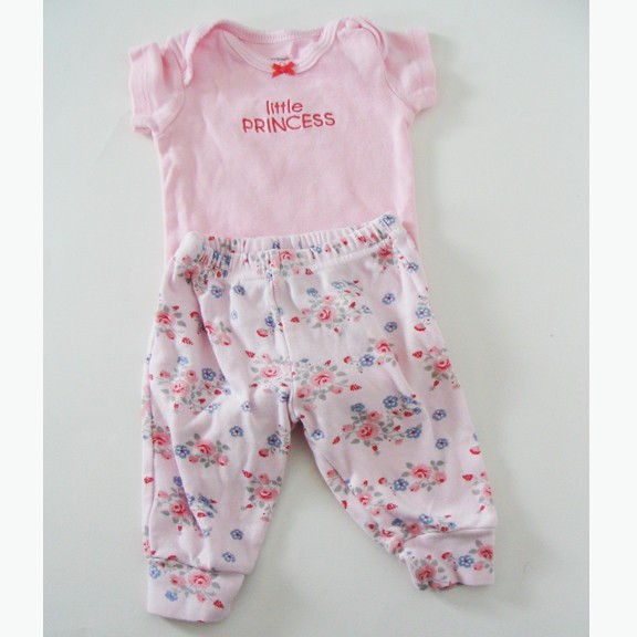 3 Pink Pieces Sz 3 Mos 2 Carters Top, Bottom Kiddiezoom Pants Cotton Washable
