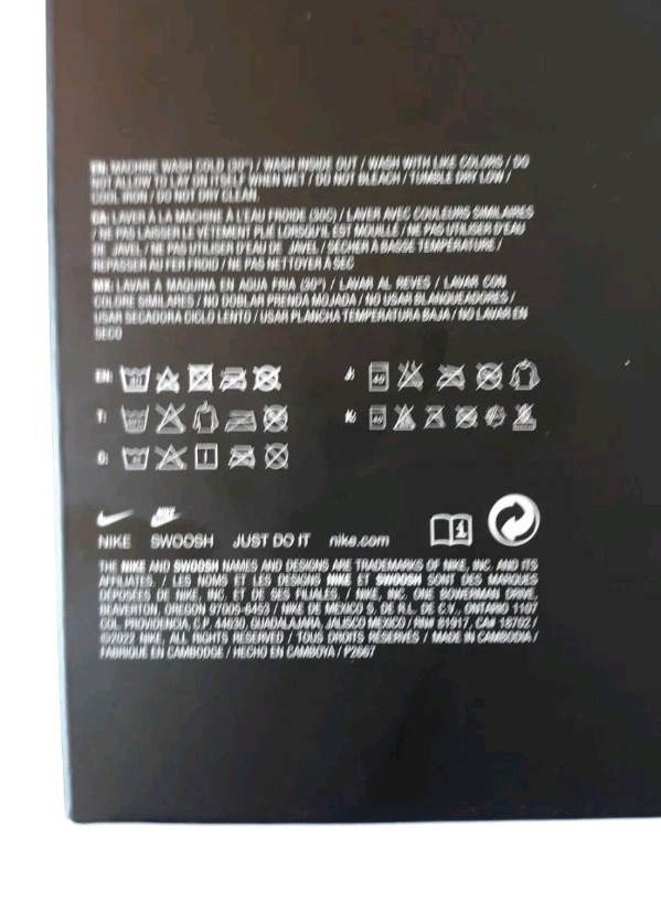 Nike Baby Bodysuit Booties, & Hat Black Grey 3-Piece Box Set 0-6 Months
