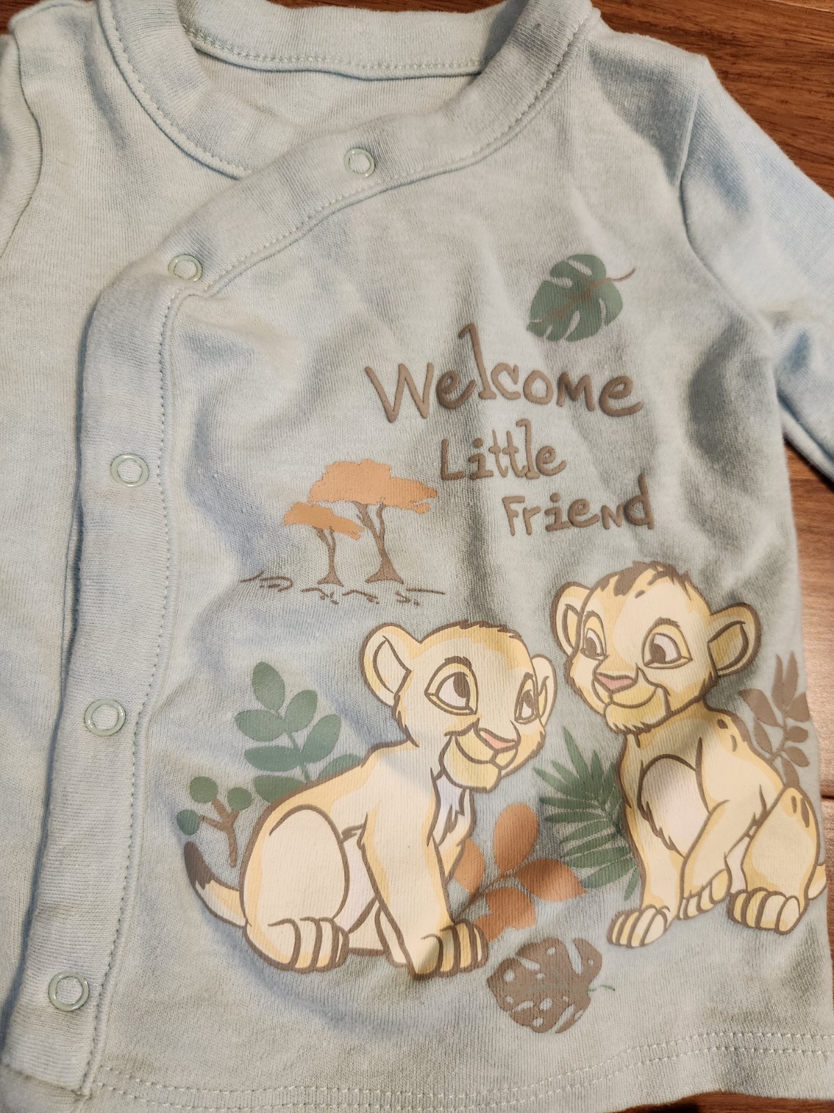 Disney Baby Lion King Welcome Sage Green Set Hand Mittens Socks Pants 0-3 Months
