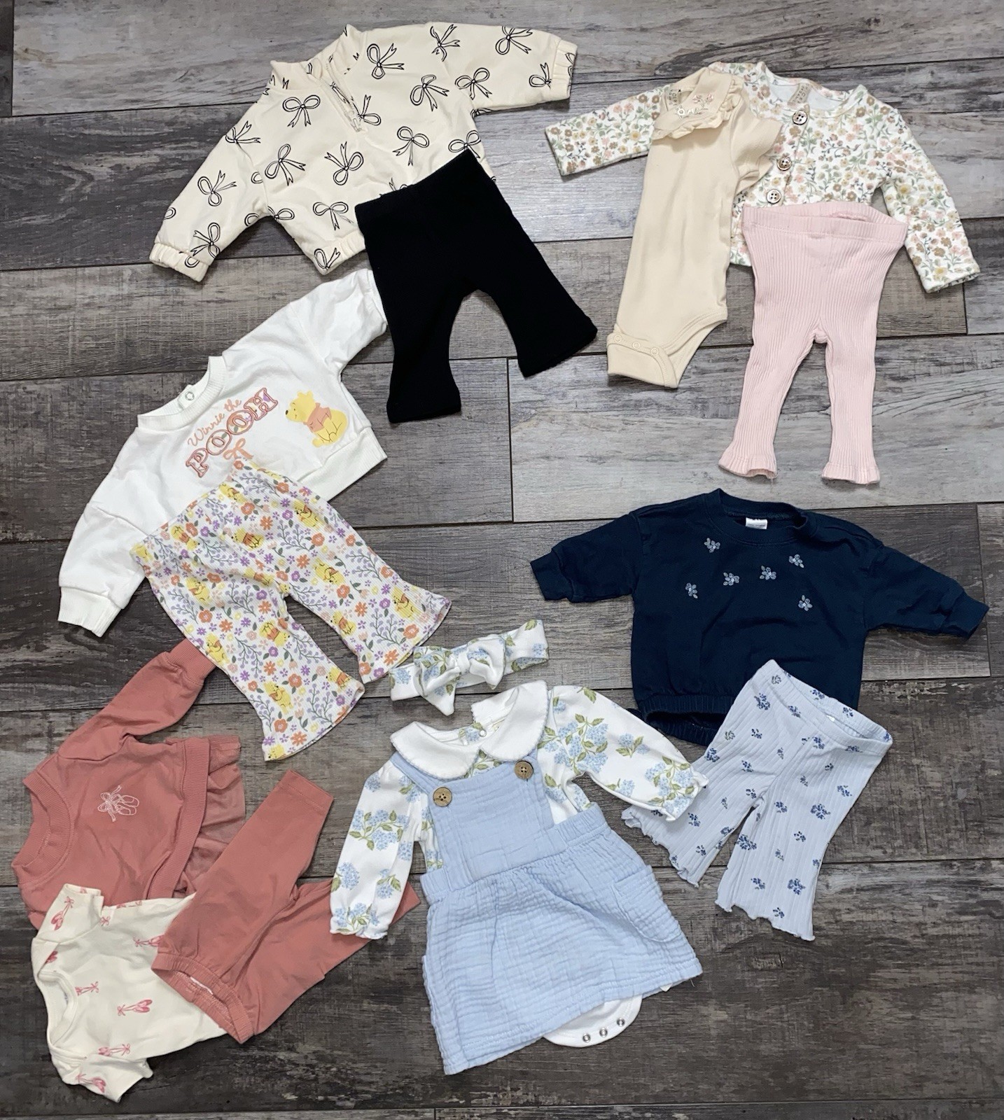 Baby Girl Clothes Outfits Newborn 0-3 Months Fall Winter Flare Pants Long Sleeve