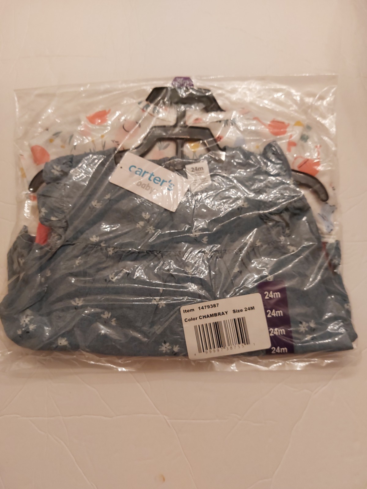 Carter’s Pink/White/Multi/Blue 4Pc Set Bodysuit/Shorts Baby Girl 24Months NWT