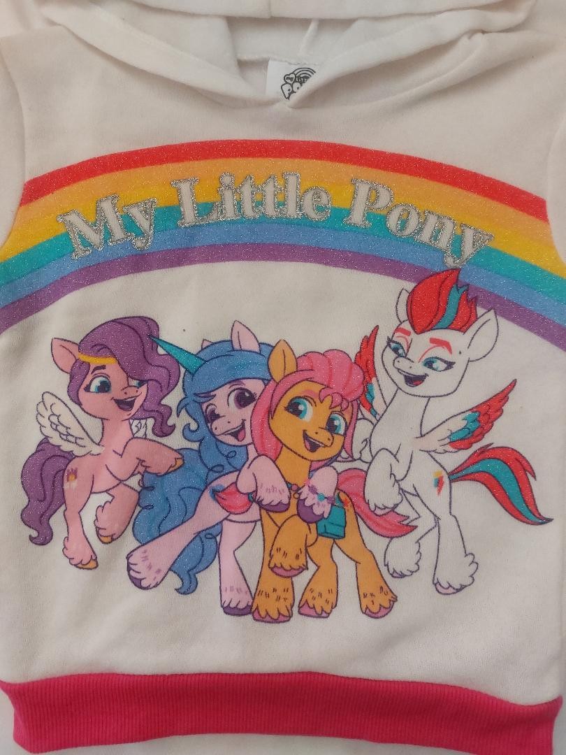 My Little Pony Rainbow Hugs Girl Multi-Color 2-Pc Hoodie & pants Outfit Set 3T