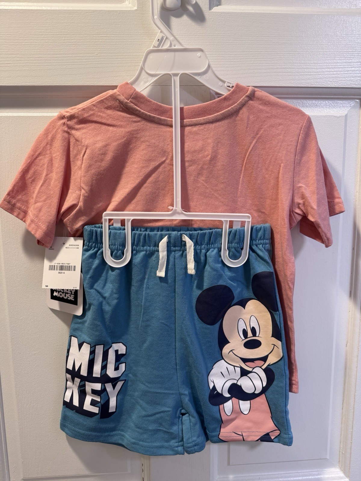 Disney Boy Mickey Mouse Size 5 Shorts Shirt 2 PC Set NEW 🔥🔥
