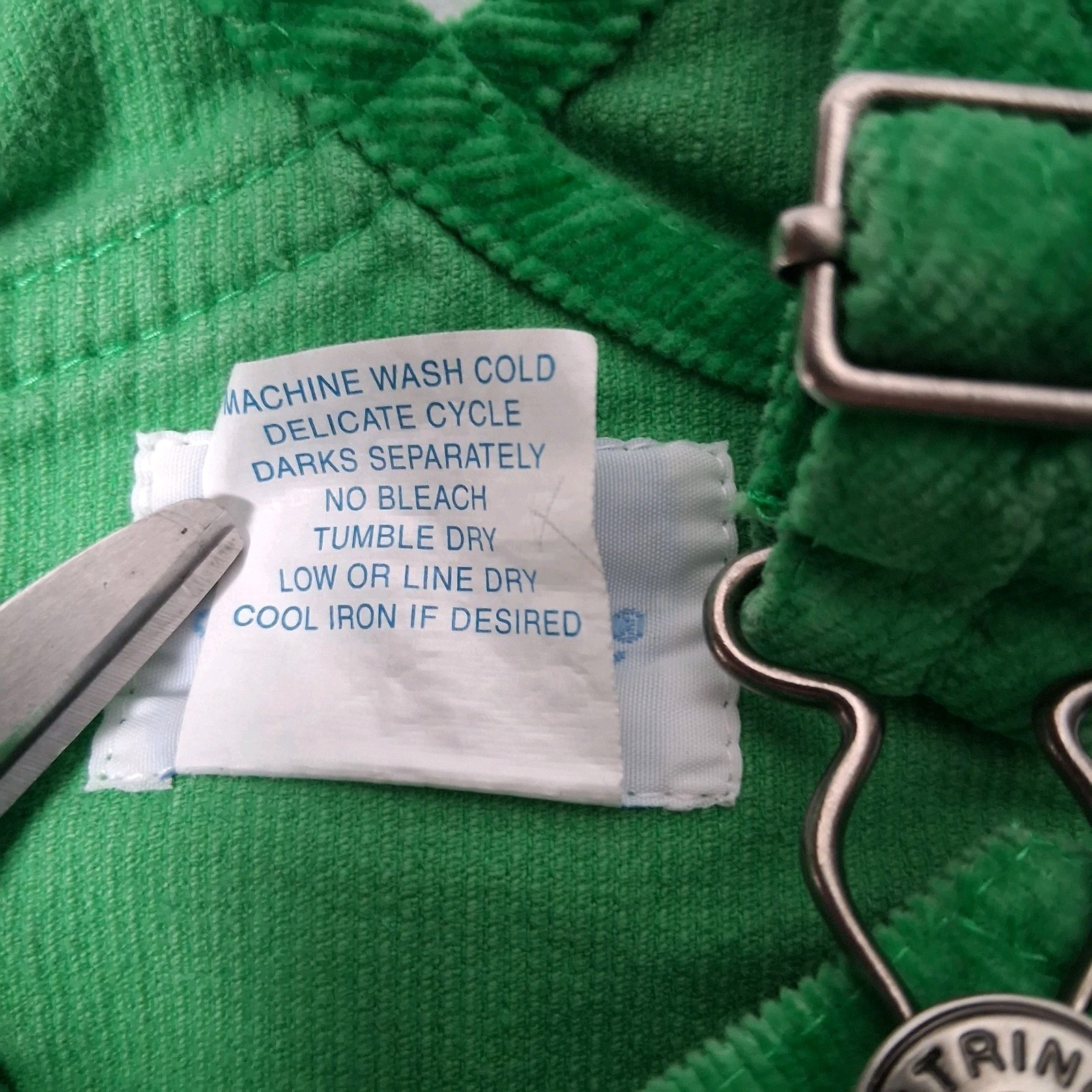 Vintage Hartstrings Baby Jumper Turtleneck Set 18 Mos Green Corduroy Blue Whale