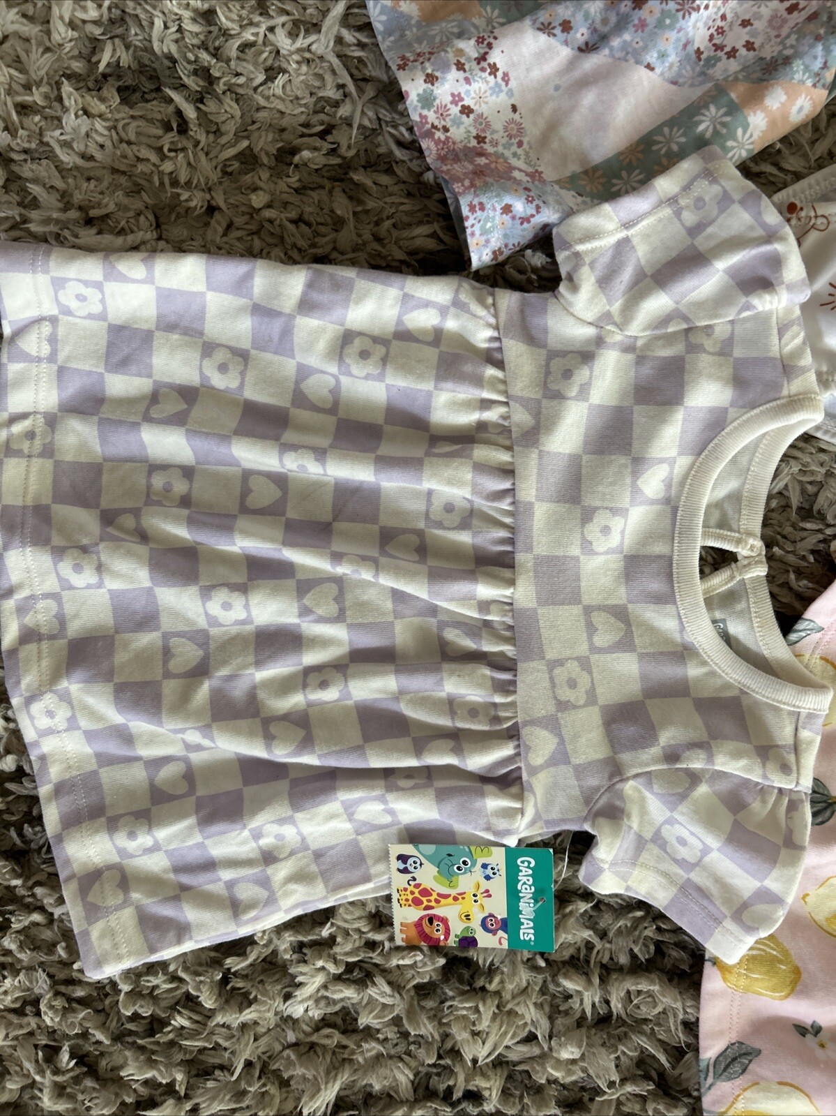 LOT /5 BABY KIDS GIRLS CLOTHING 0-3-12M DRESS SHIRTS SWIM DISNEY GARANIMALS NEW