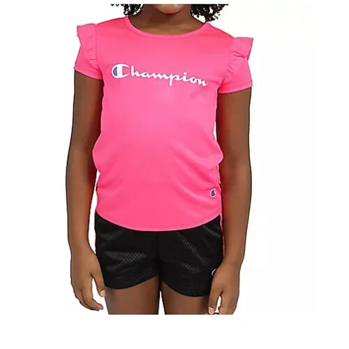 Champion Toddler Girl’s Pink/White/Black 3 Piece Active Set – Sizes 18M/2T/4T/5T