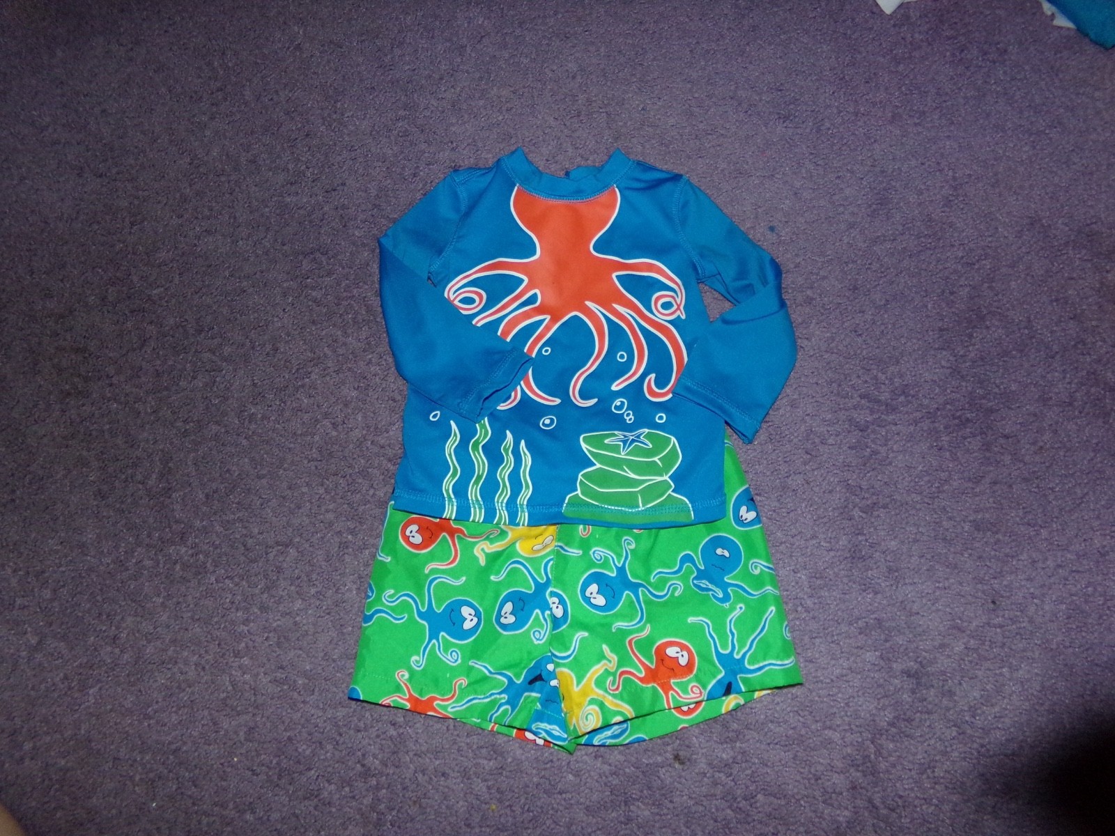+*TODDLER BOY PLACE 2 PC SWIM SET 12- 18 E MONTHS