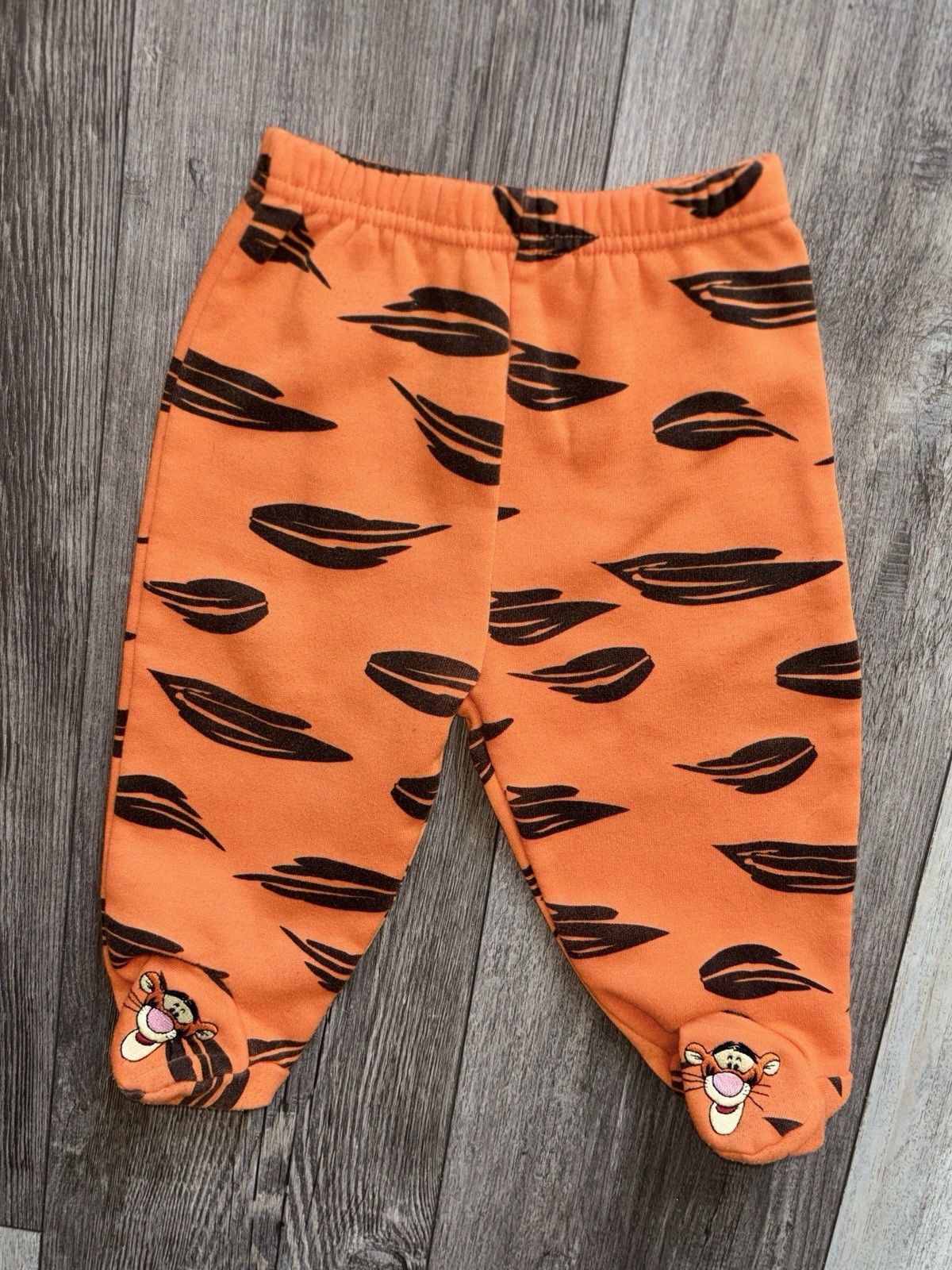 Vintage Orange Disney Tigger Pooh Outfit Size 6/9 Months