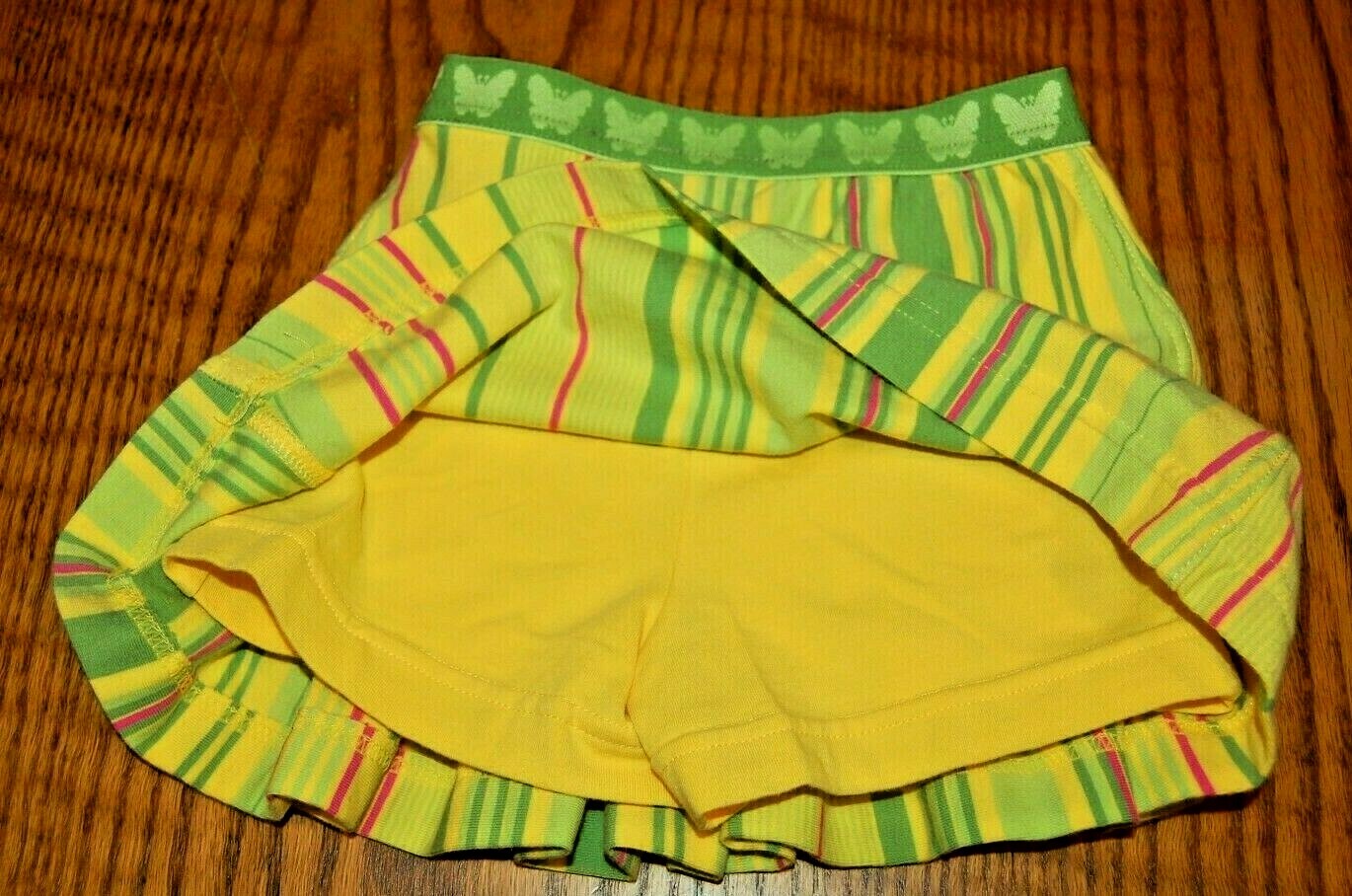 2 PC SET 24M GIRLS SKORT YELLOW GREEN STRIPE w YELLOW HALTER NWT CHILDRENS PLACE