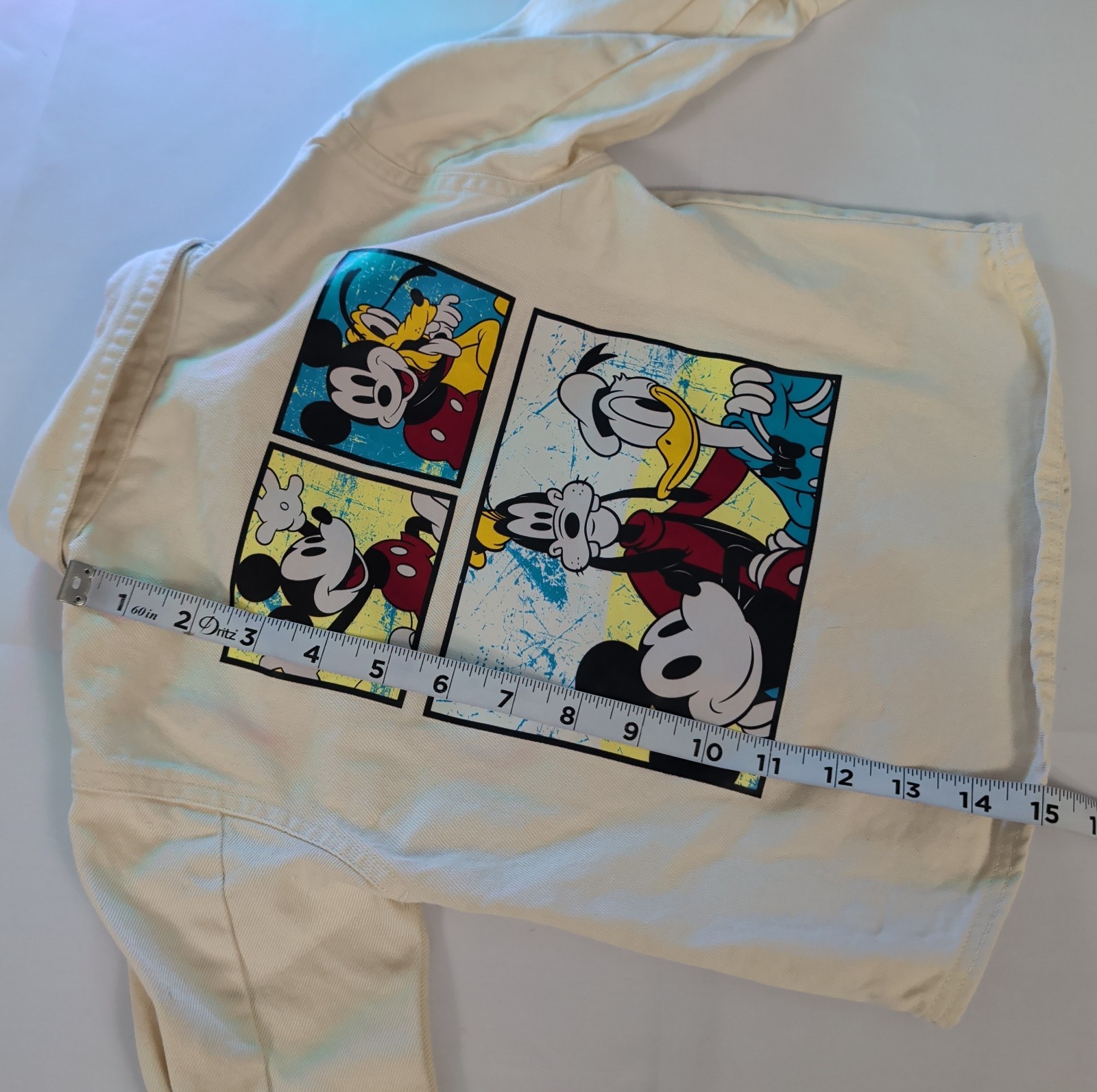 Disney Mickey & Friends Best Pals Beige Denim Jacket/Shirt Children’s 2T EUC!
