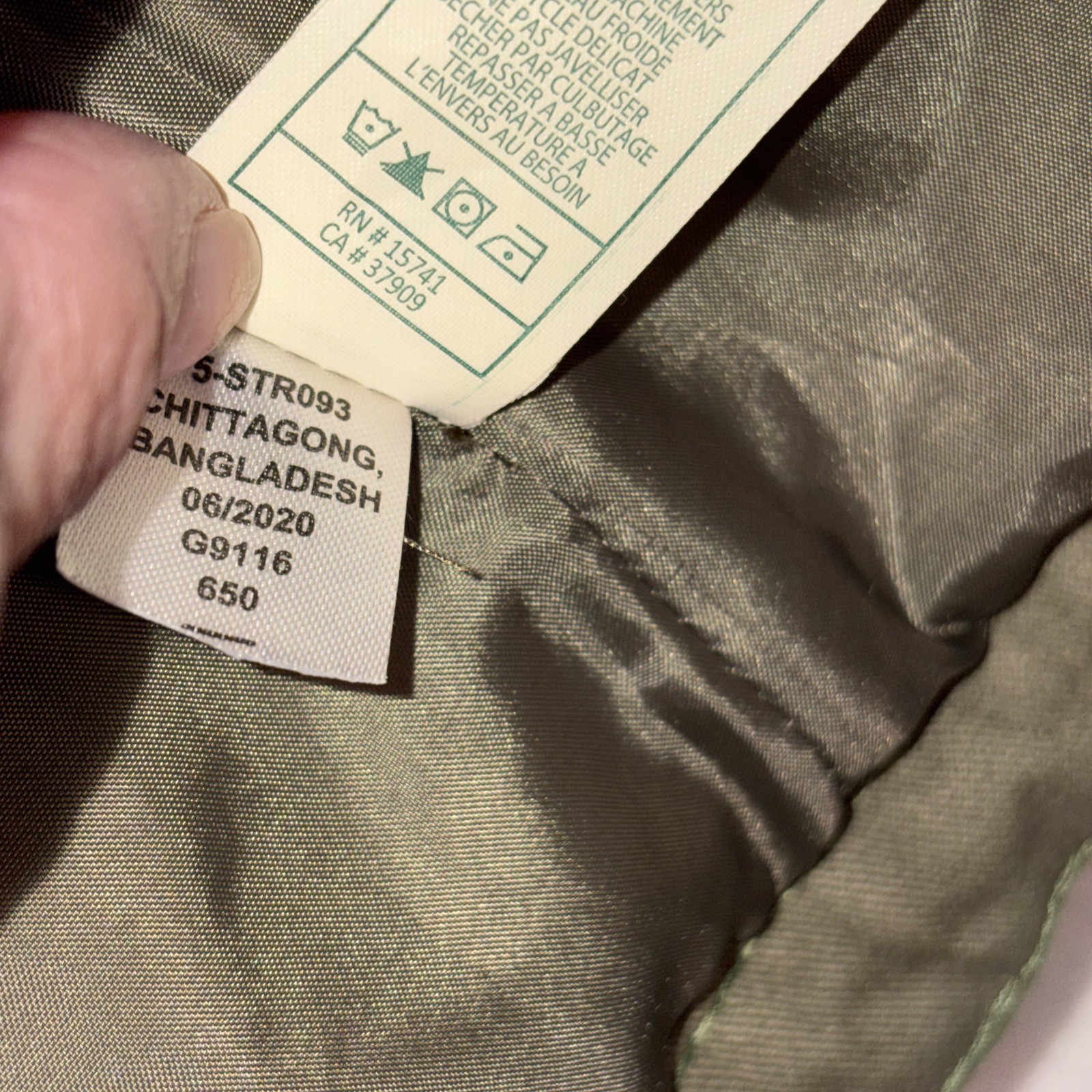 7 for All Mankind Olive Green Jacket Faux Fur Collar 18 Months