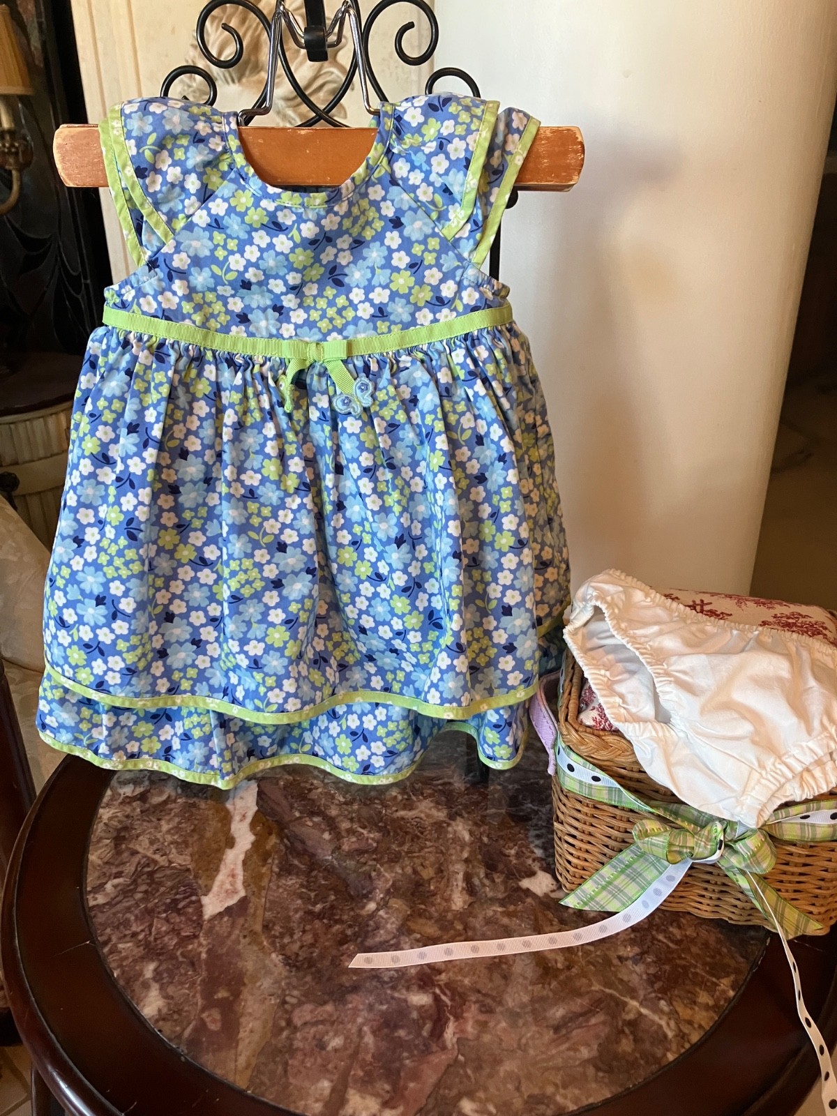 Gymboree 2012 Darling Butterfly ruffles tiered dress bloomers 6-12