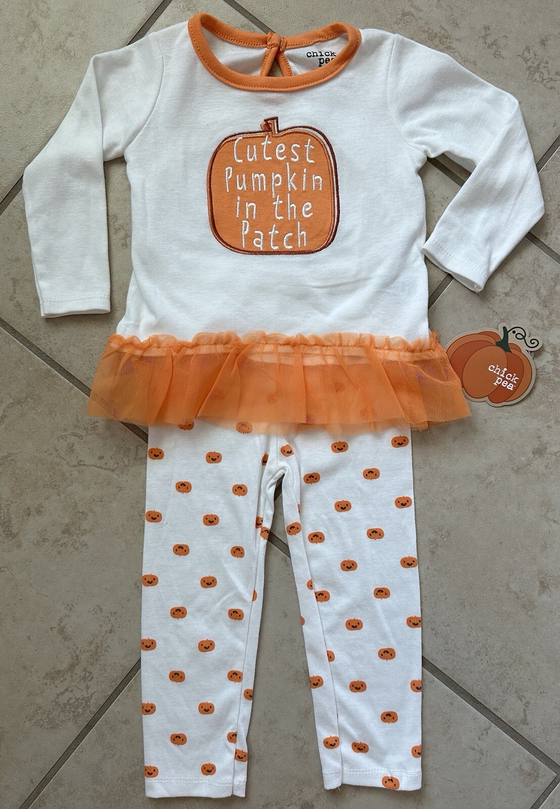 Baby Girl 18 Month Fall Halloween Thanksgiving Outfit. Chick Pea. NWT