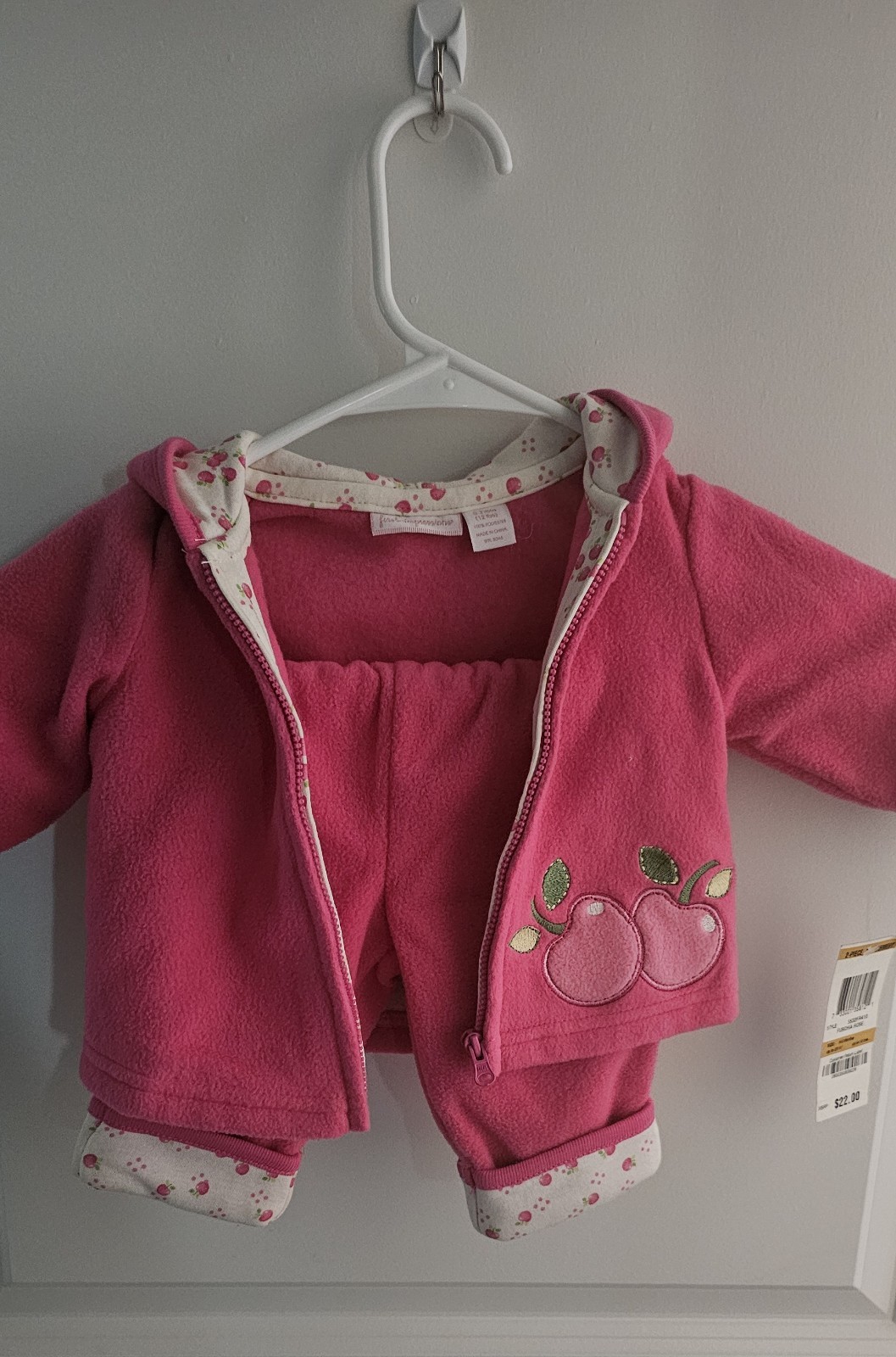 Infant Baby 2 Piece Cherry Set