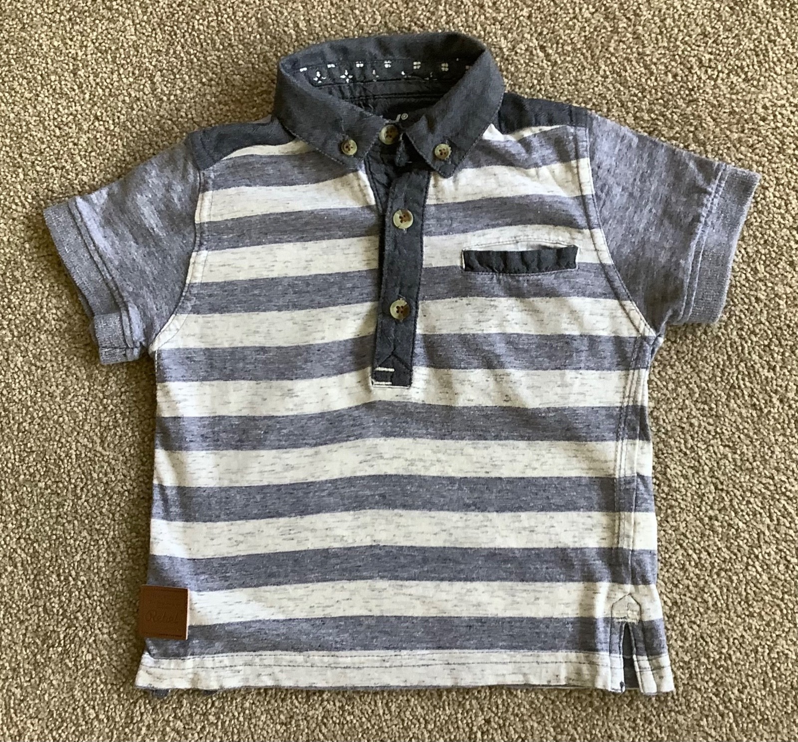Toddler 18-24 months Polo Shirt & Jean Set, Grey, Jeans M & S Shirt Primark