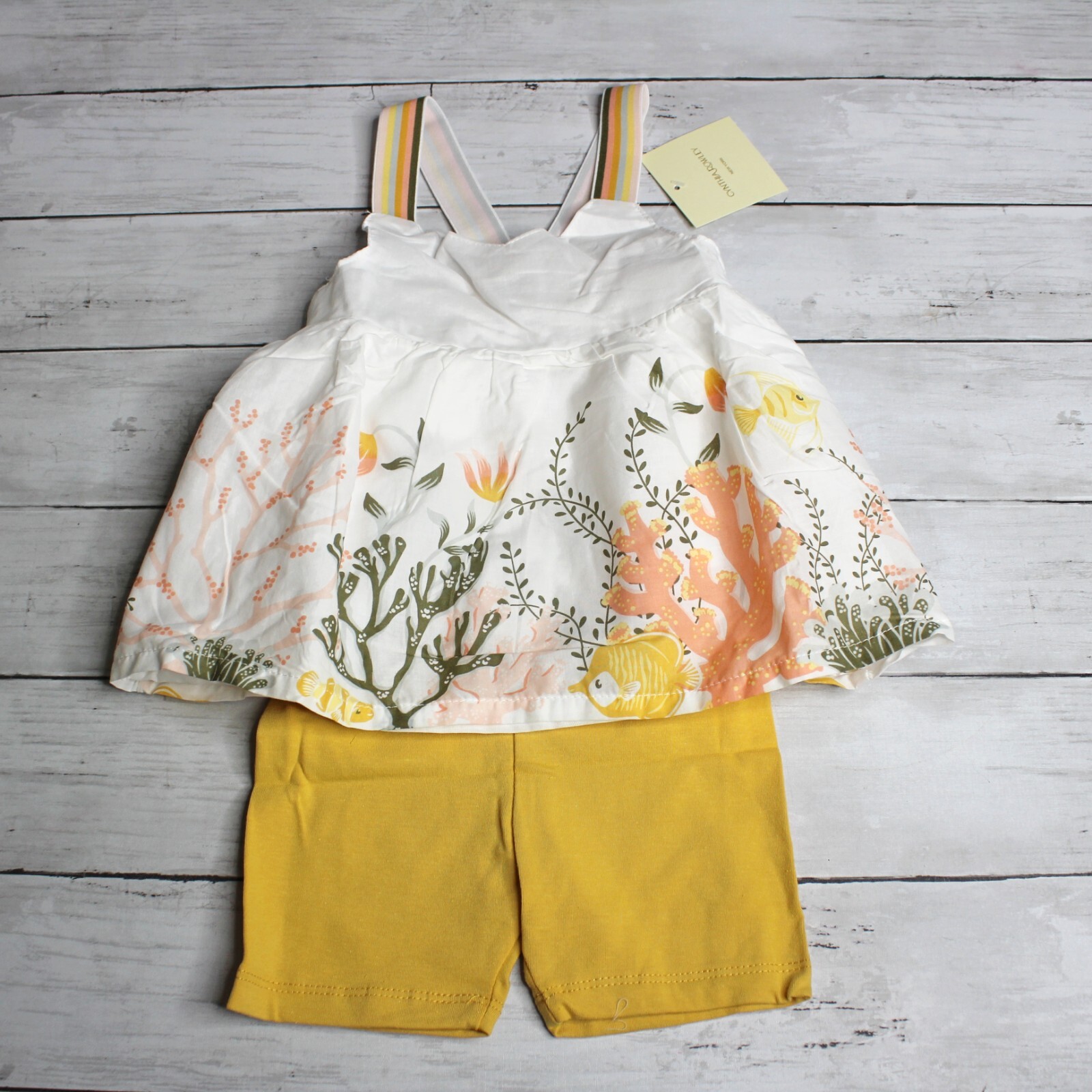 Cynthia Rowley Girl’s Sun Top Shorts Set Toddler Size 24 Months Floral Summer
