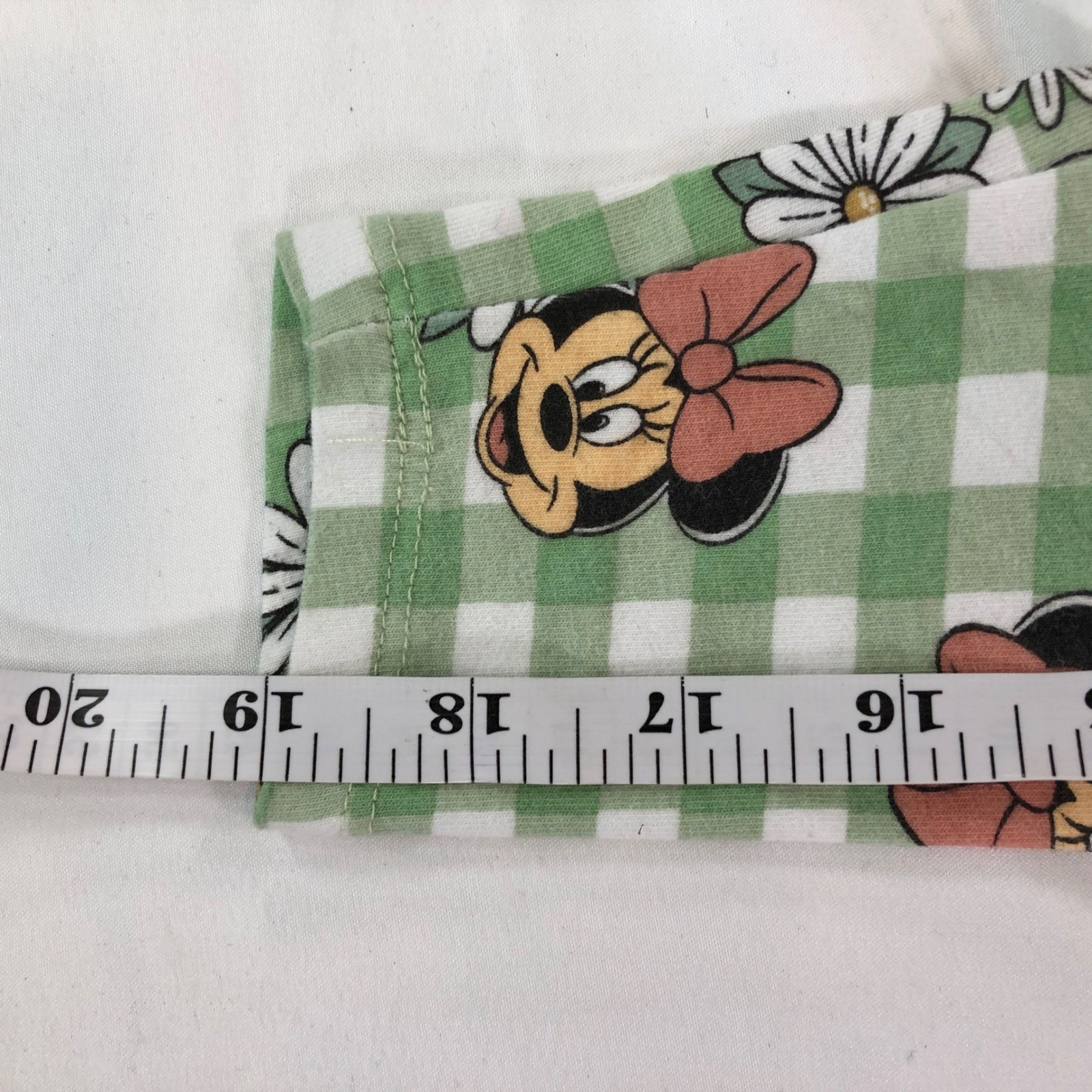 Disney Baby Minnie Mouse Denim Overall Dress and Gingham Leggings Set 3T