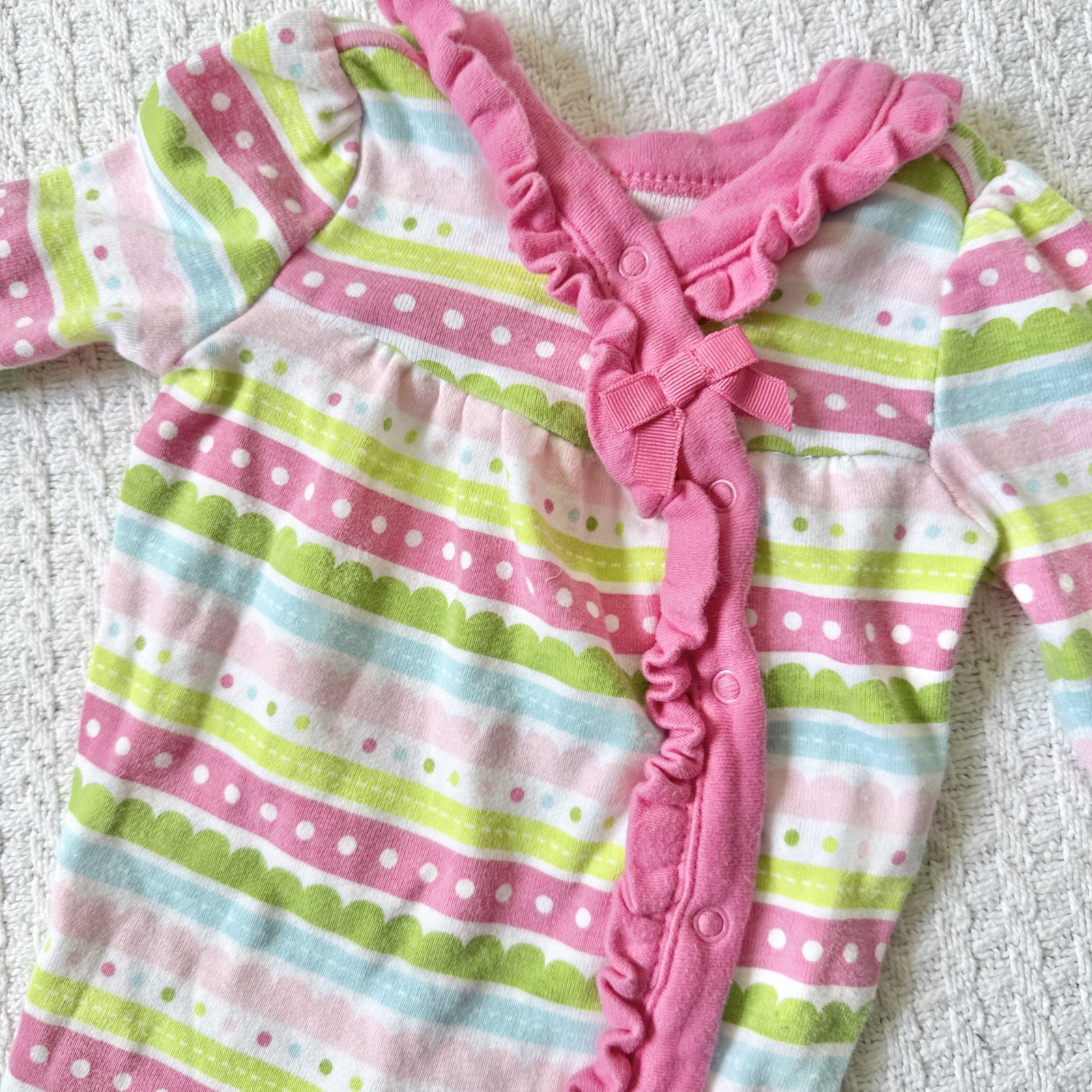 Baby Girl Clothes New Gymboree Newborn Cupcake Footed Gymmies Outfit