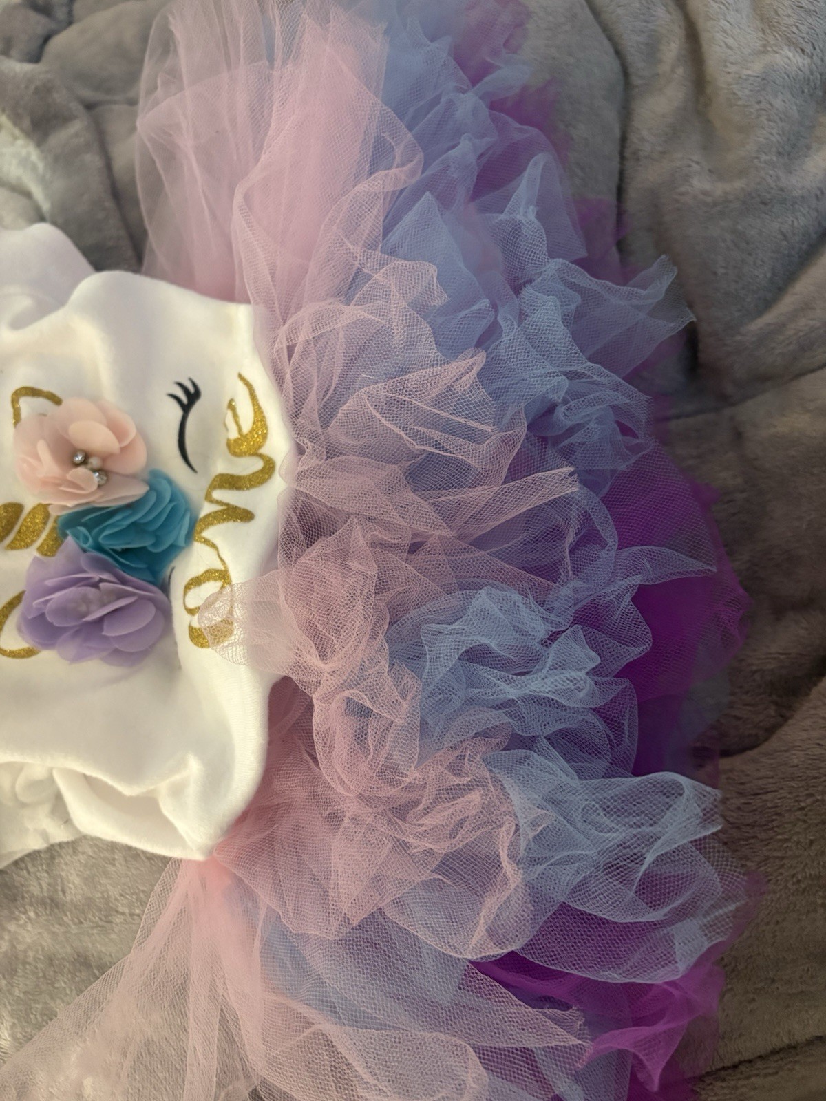 My First Birthday Outfit. Bodysuit with a Tutu And Headband So Cute