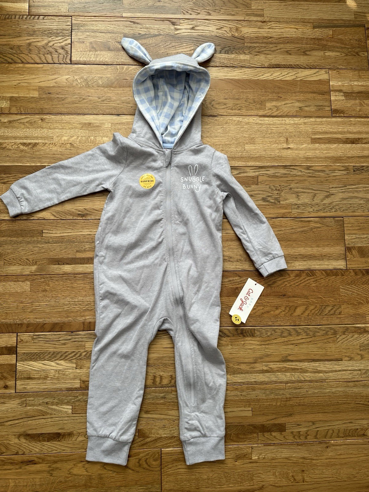 SnuggleBunny Baby Hooded Bunny Jumpsuit-Cat & Jack 18M NWT