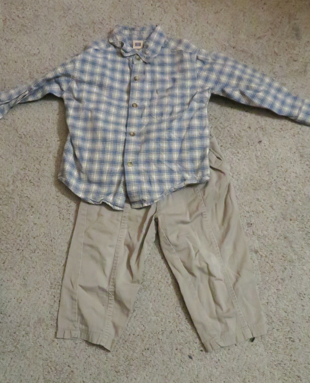 4T Khaki’s, Button Down Shirt Outfit-Coordinating Separates very good condition