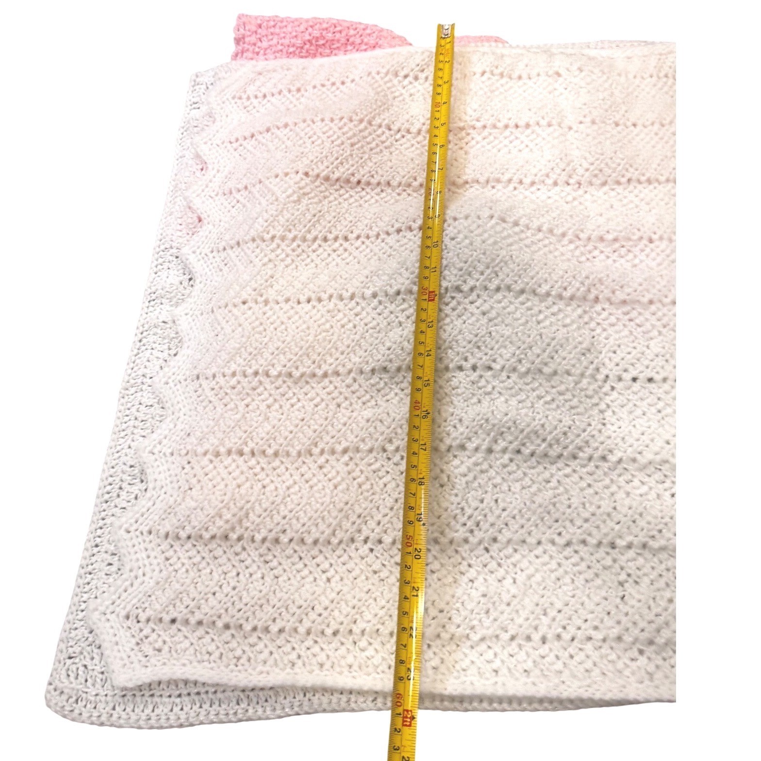 Handmade 11pc Vintage Crochet Knit Baby Layette Blankets Dress Hats Handmade