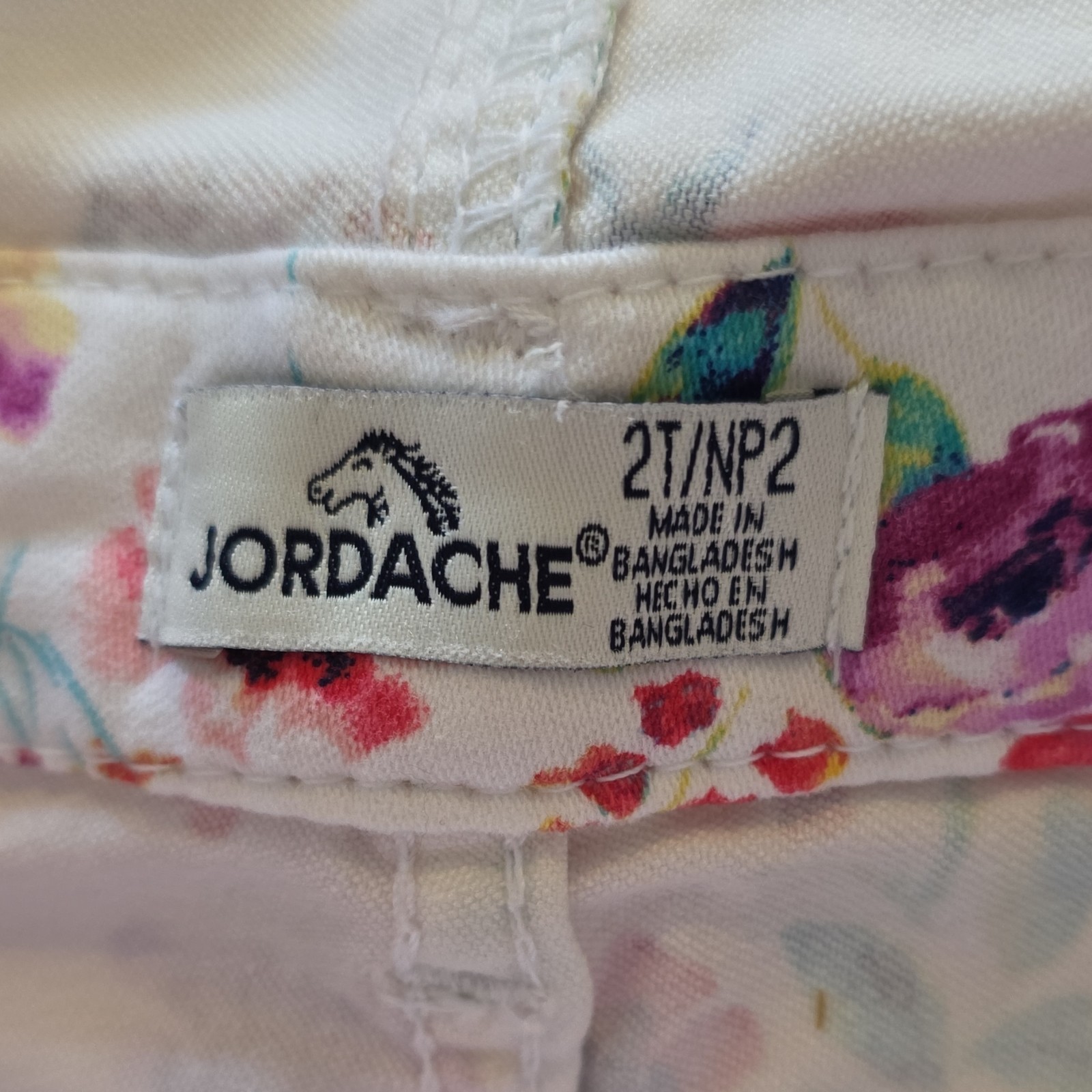 Cynthia Rowley Bailey’s Blossoms Jordache Girls 2T Floral Dress Set Overall Top