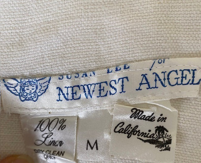 Vintage Newest Angel 100% Linen Baby Boy Complete Christening/baptism Outfit