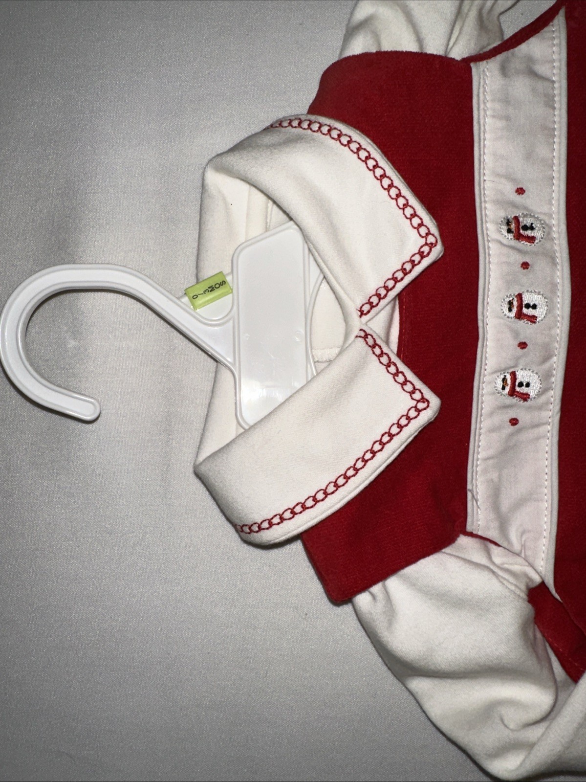 Kitestrings By Hartstrings Baby Boys 2-Pc Jon Jon Xmas Romper Red Velvet 0-3 Mos