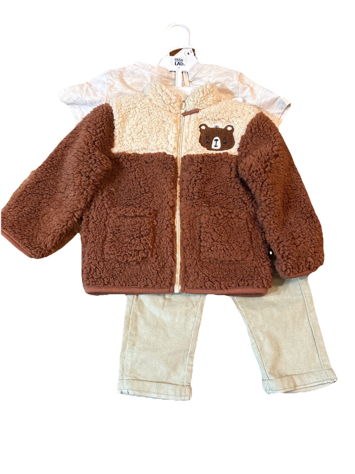 Toddler US(24M) Little Lad Boys Three-Piece Set Rn167639 New with Tags