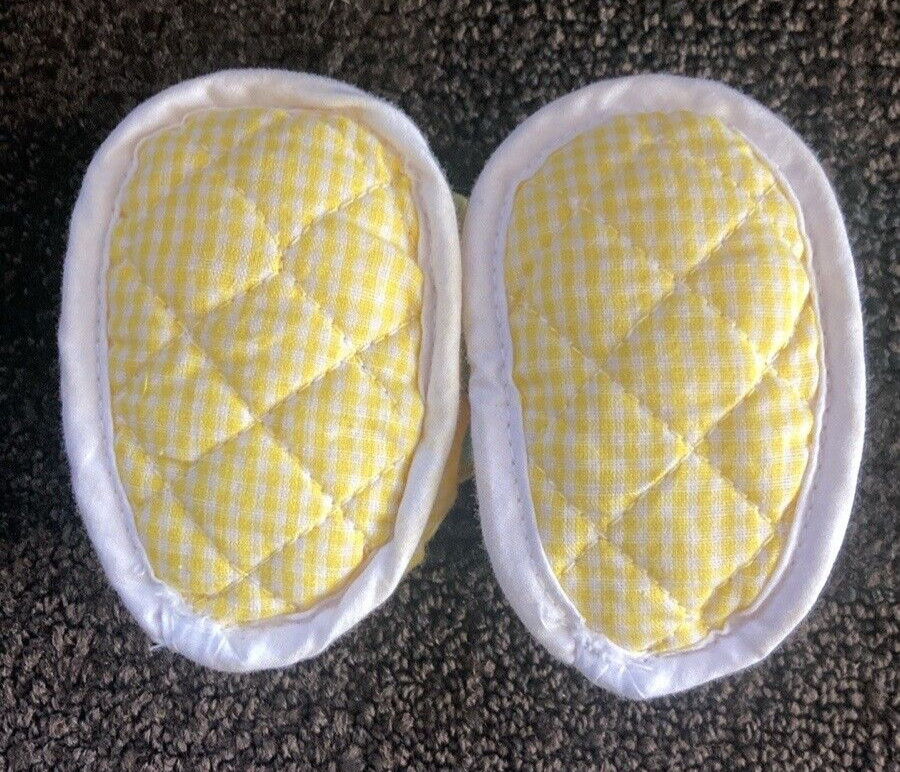 NWOT Vintage Bunny Easter Booties Newborn Unisex