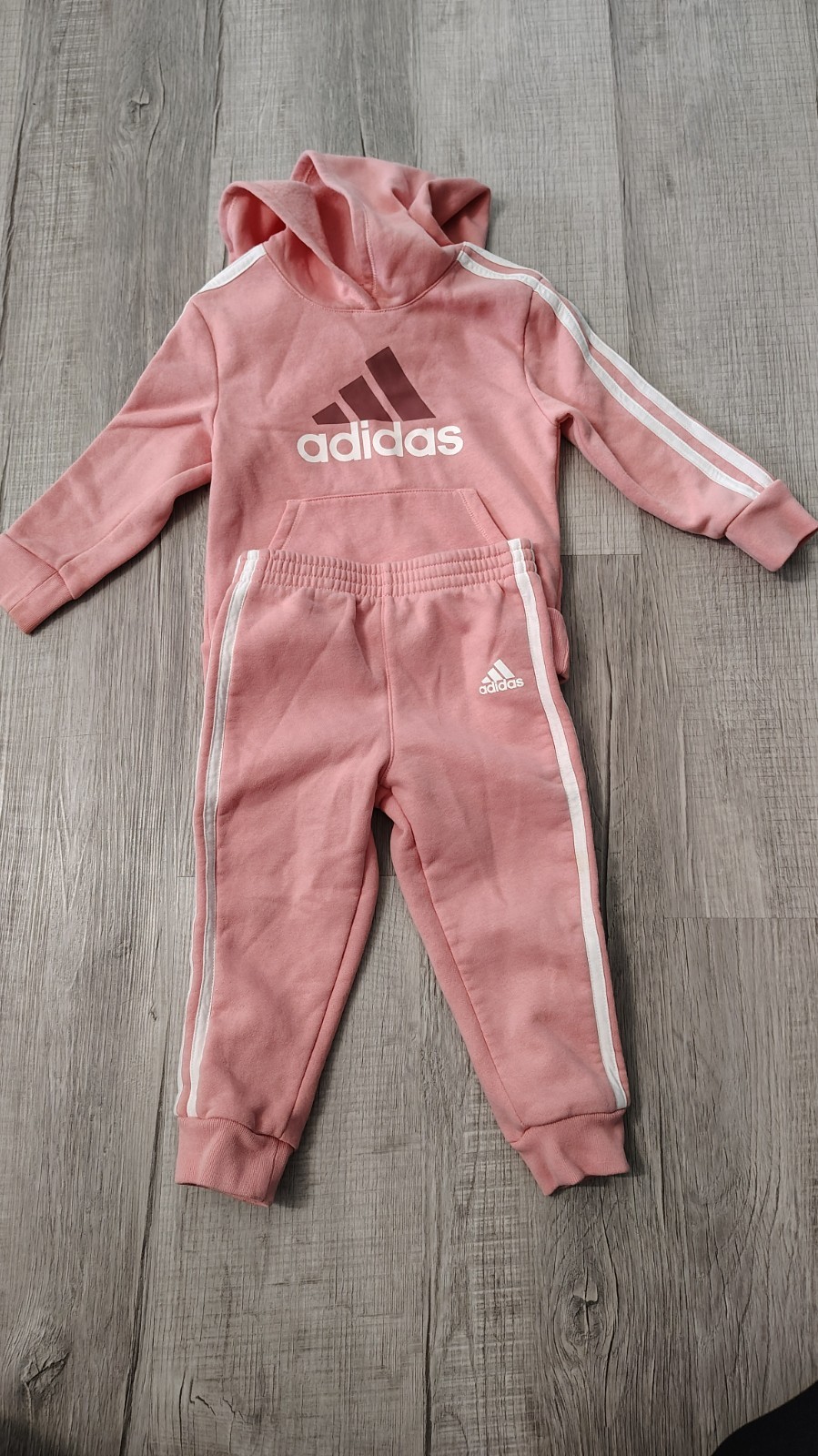 Adidas Pink Kids Hoodie Jogger Pantset 2T