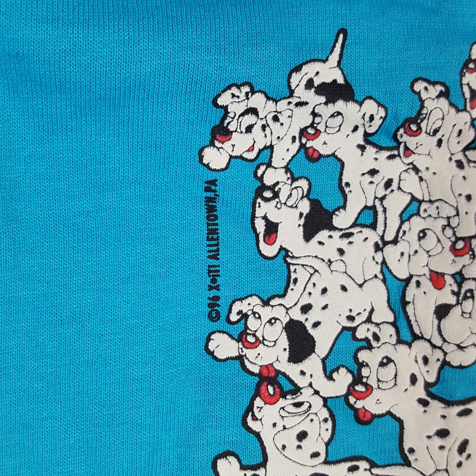 Vintage 90s Dalmatian Cartoon Dogs Size 4T Suit 2 Piece Set Shorts Stretch Movie