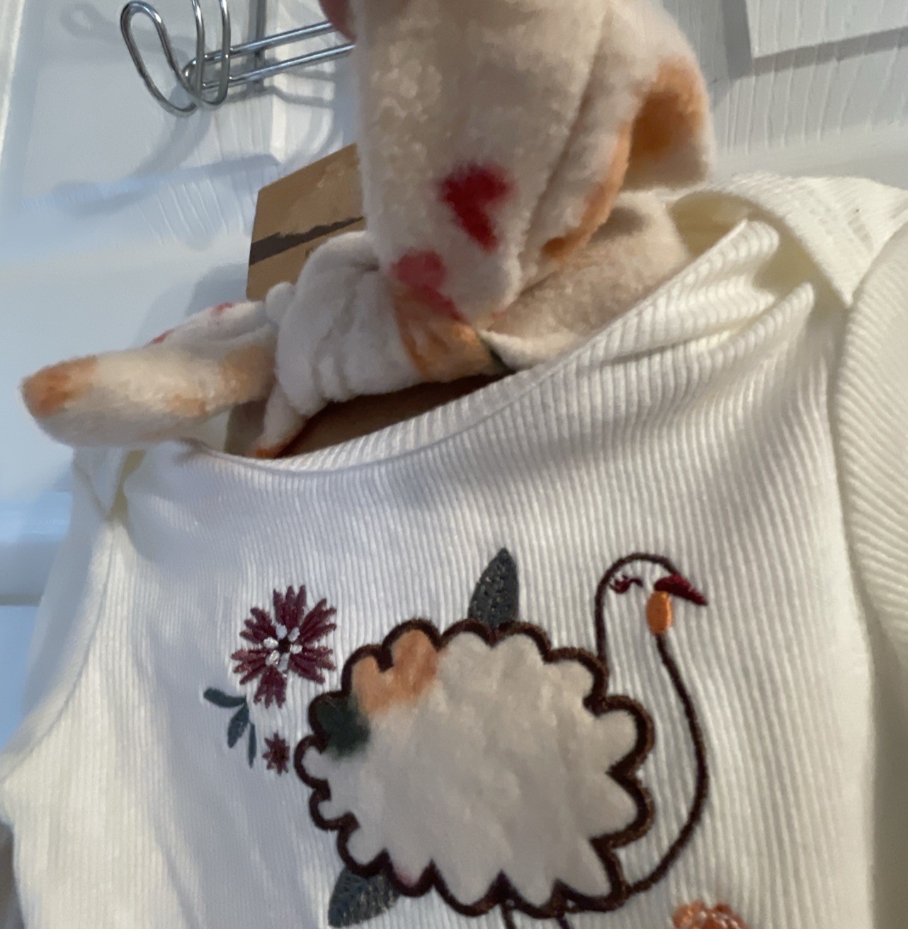 Chick Pea~ 6-9 Months Thanksgiving Baby 3piece Outfit Set Daddy’s Lil Turkey NEW