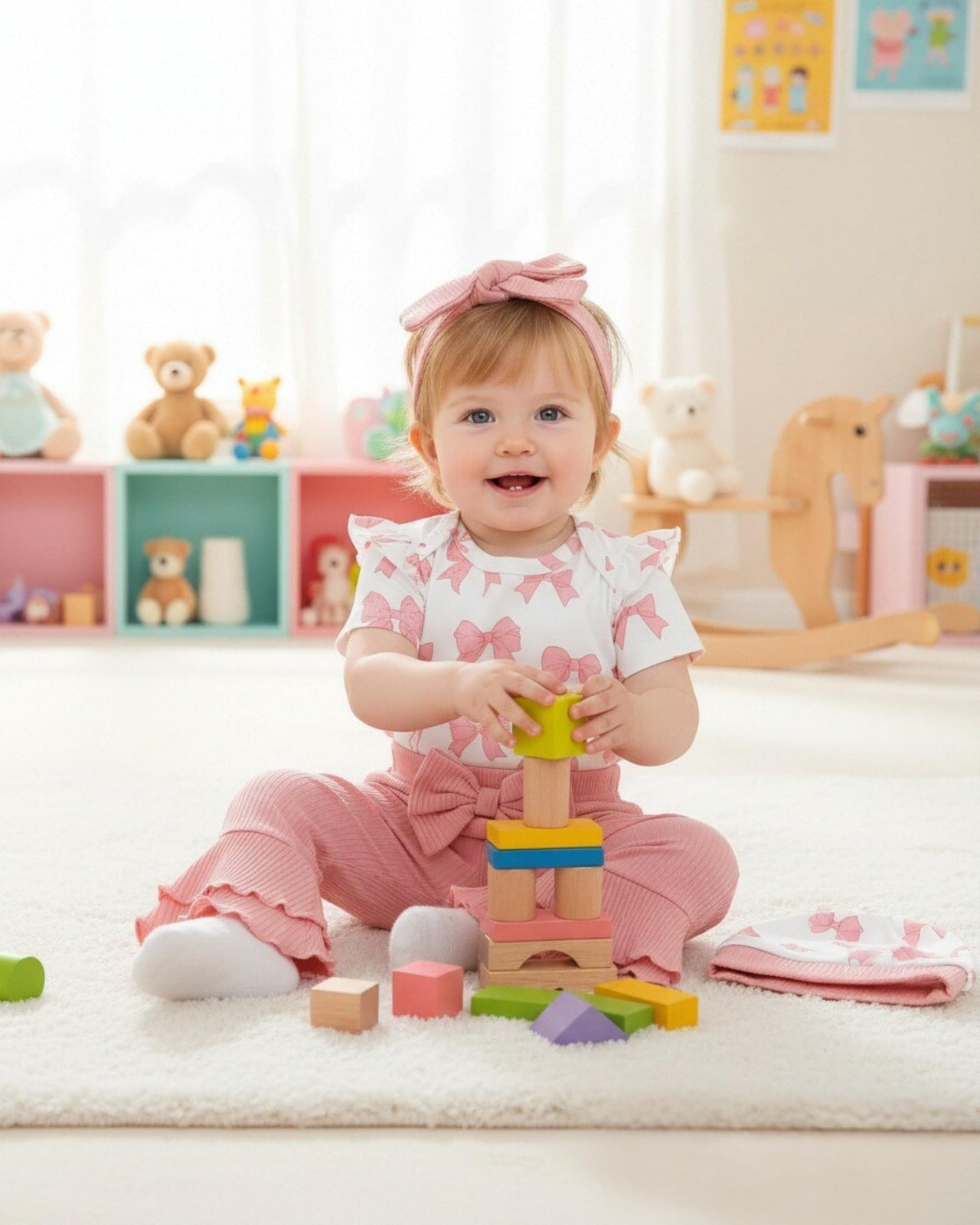 Renotemy Newborn Infant Baby Girl Clothes 0-3 Months Months, Pink
