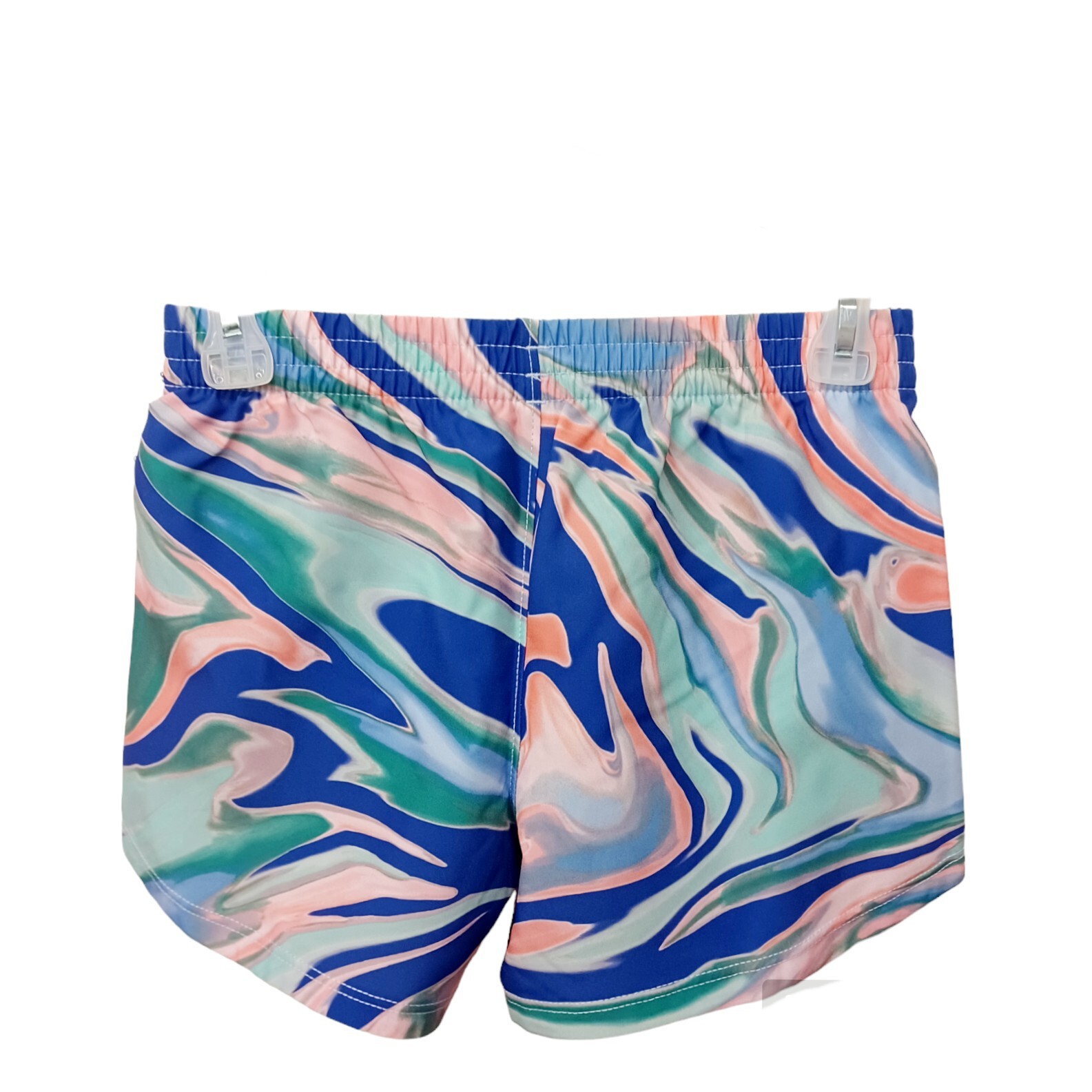 Adidas Girls Pink Short Set-4T-Multi Color Shorts-Logo Graphics-Lined