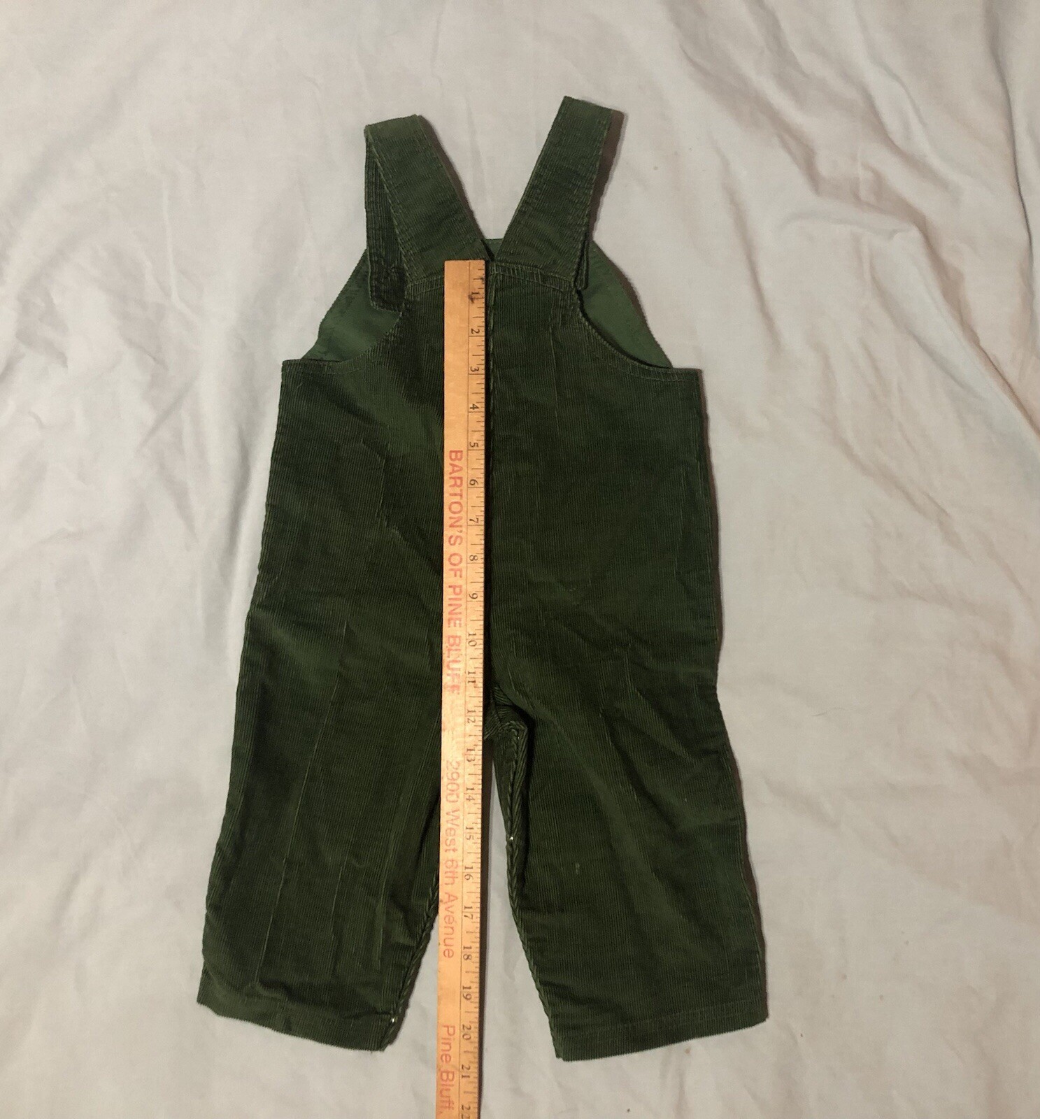 Good Lad Apparel Baby Boy Corduroy Overalls Football Size 12M New