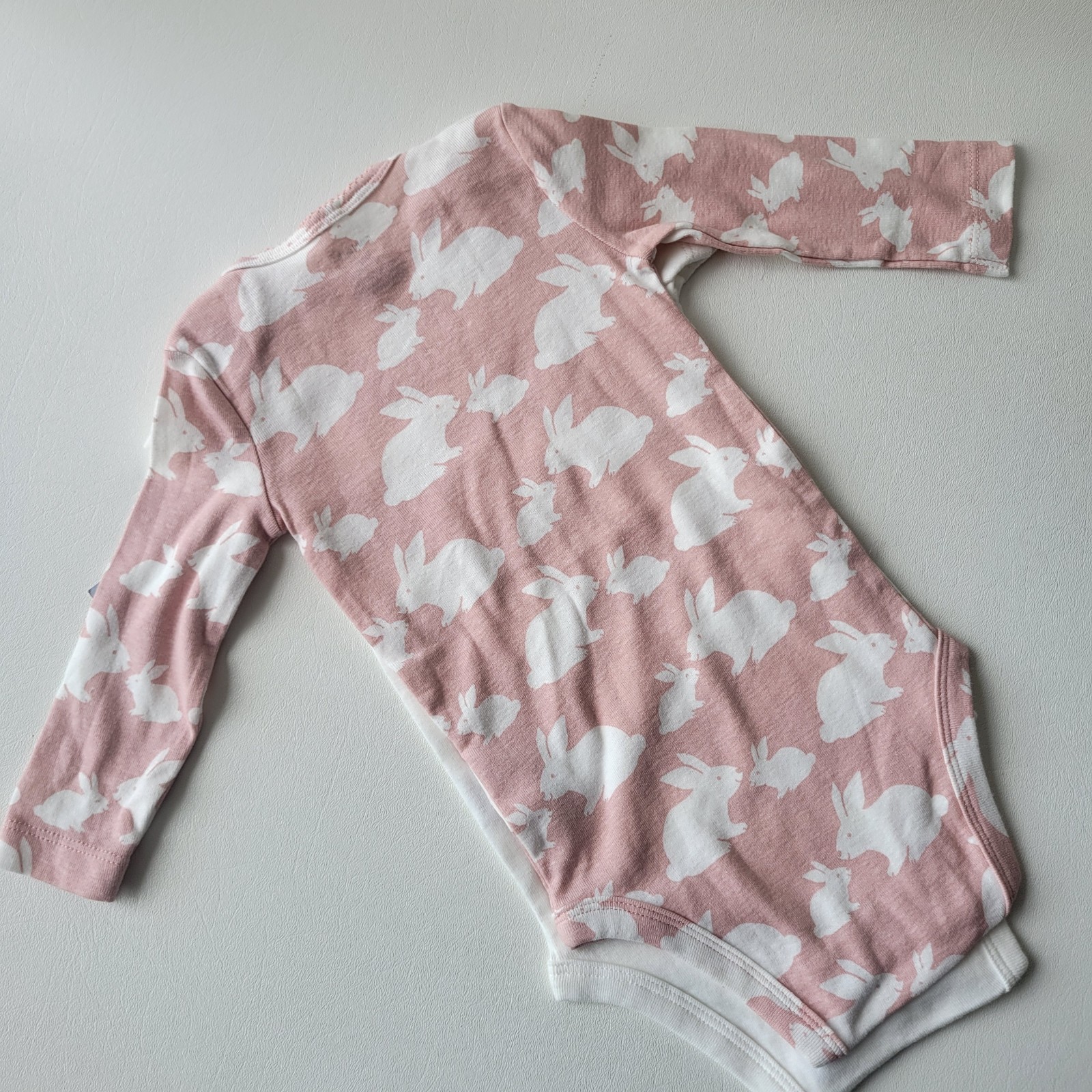 Carters Baby Girl 9M 2 Piece Set Bunny Rabbit Bodysuit Top NWT Easter Pink White