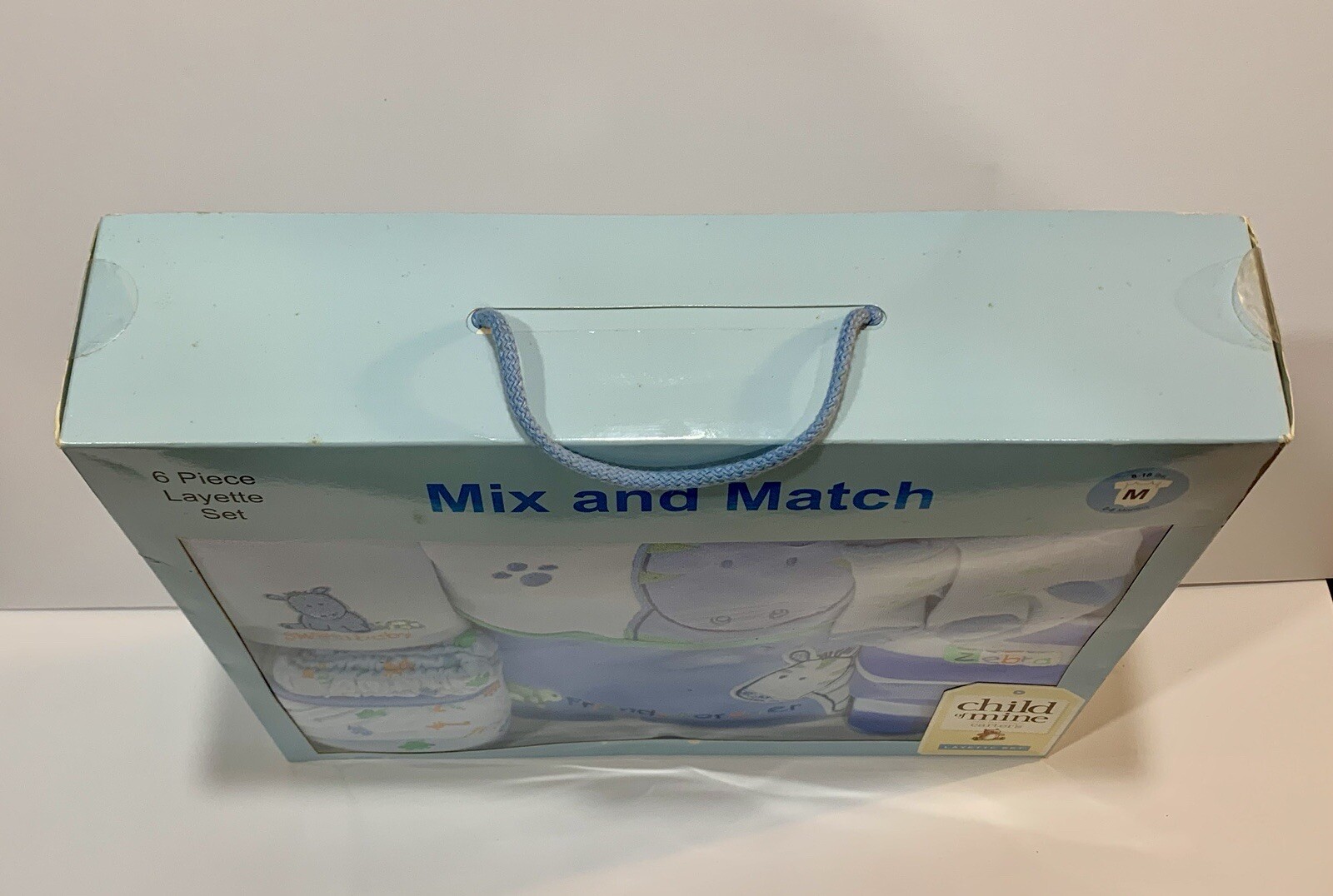 Vtg Carter’s Child of Mine Layette Set / M Baby 0-6mo / 8-18lb Boy Blue New 2003