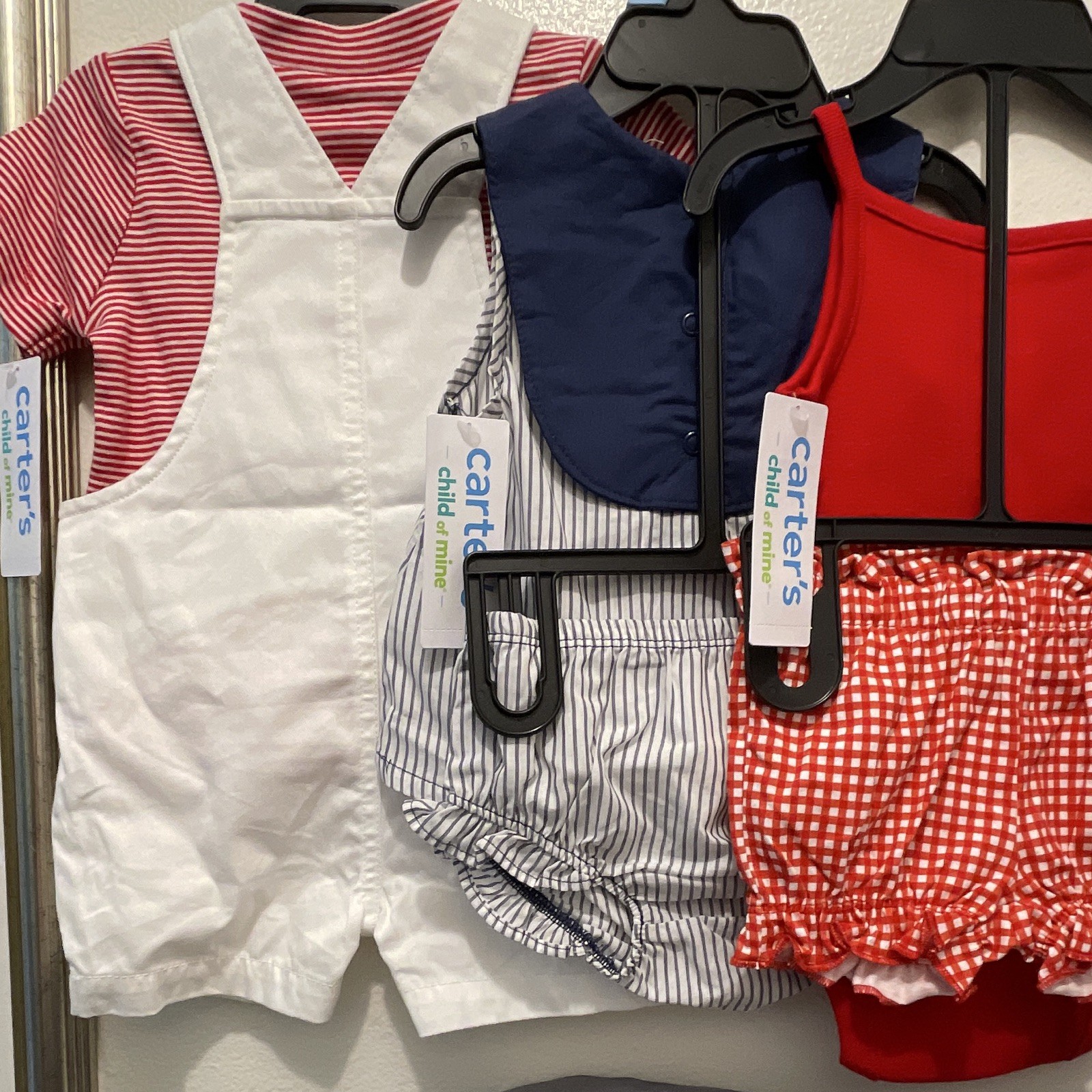 Carter’s 3-6M 6-Piece Bodysuit & Shorts Set Summertime baby